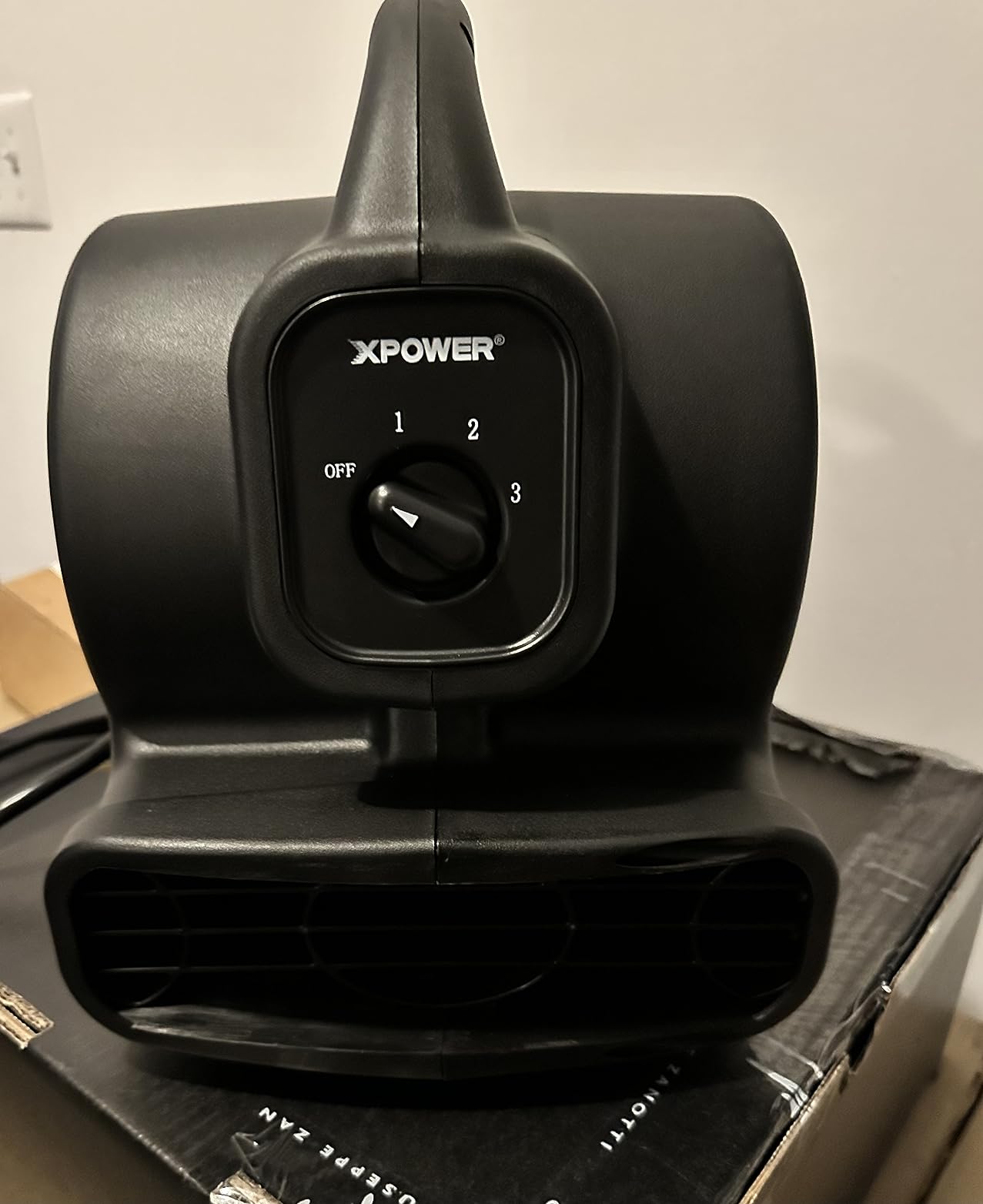 XPOWER P-80A Mini Mighty 138 W 600 CFM Centrifugal Air Mover, Carpet Dryer, Floor Fan, Blower, Stackable, Daisy Chain, for Water Damage Restoration, Janitorial, Plumbing, Home Use, Black | Carpet Dryer, Floor Fan, Blower, Stackable, Daisy Chain, for Water Damage Restoration, Janitorial, Plumbing, Home Use customer photo 2