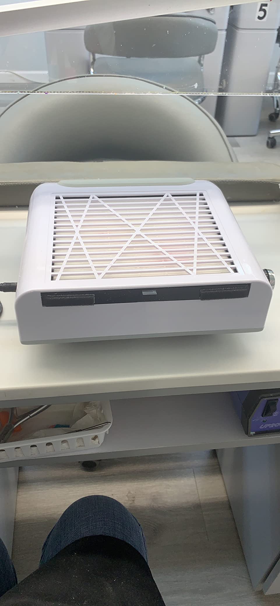 CoFashion Nail Dust Collector for Acrylic Nails Vacuum Machine 4500RPM Adjustable Nail Vacuum Dust Collector Electric Nails Filter for Manicure Nail Fan Dust Collector customer photo 2