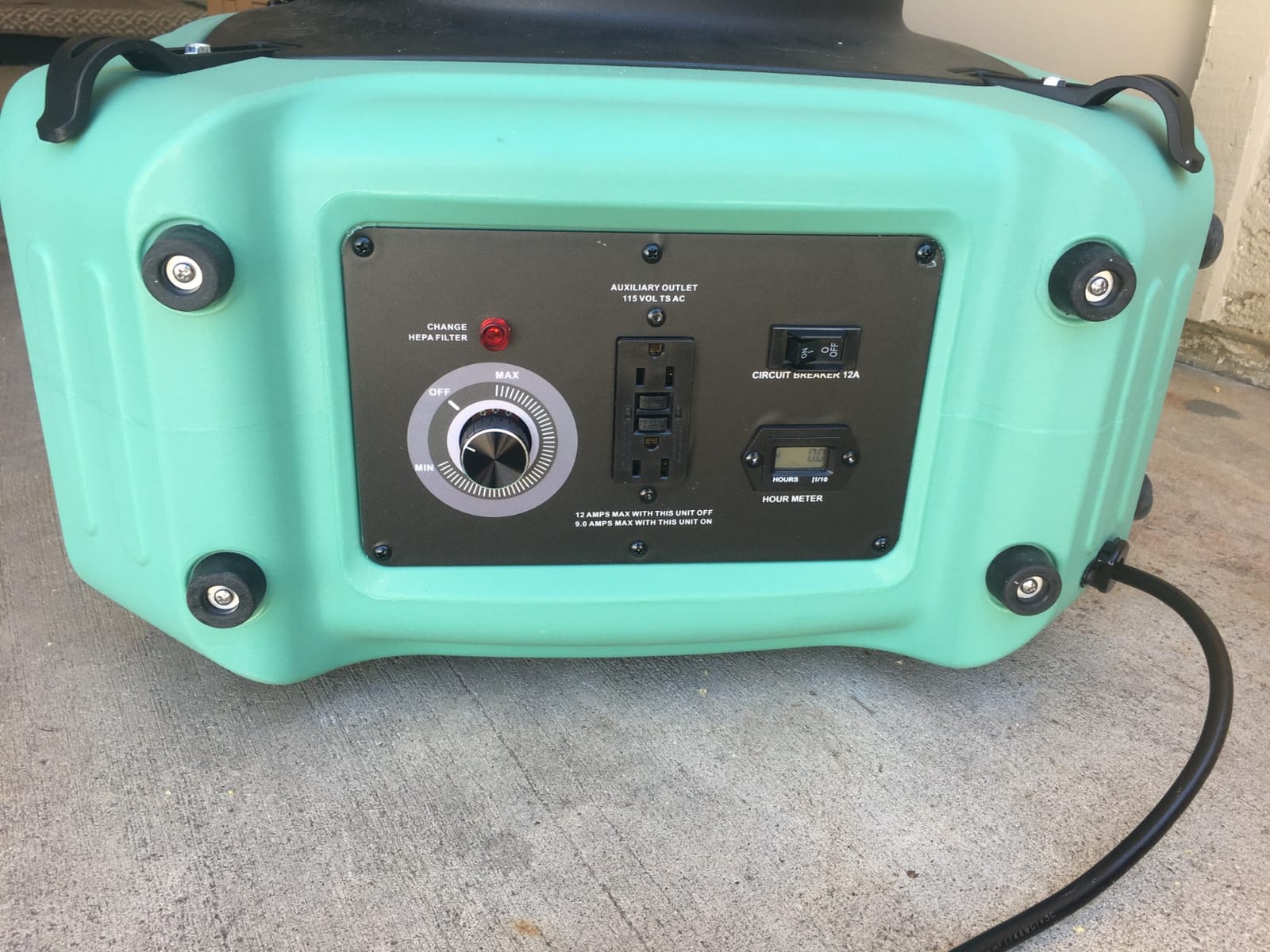 ALORAIR PureAiro HEPA Max 870 Air Scrubber 3-Stage Filtration, Blue customer photo 2