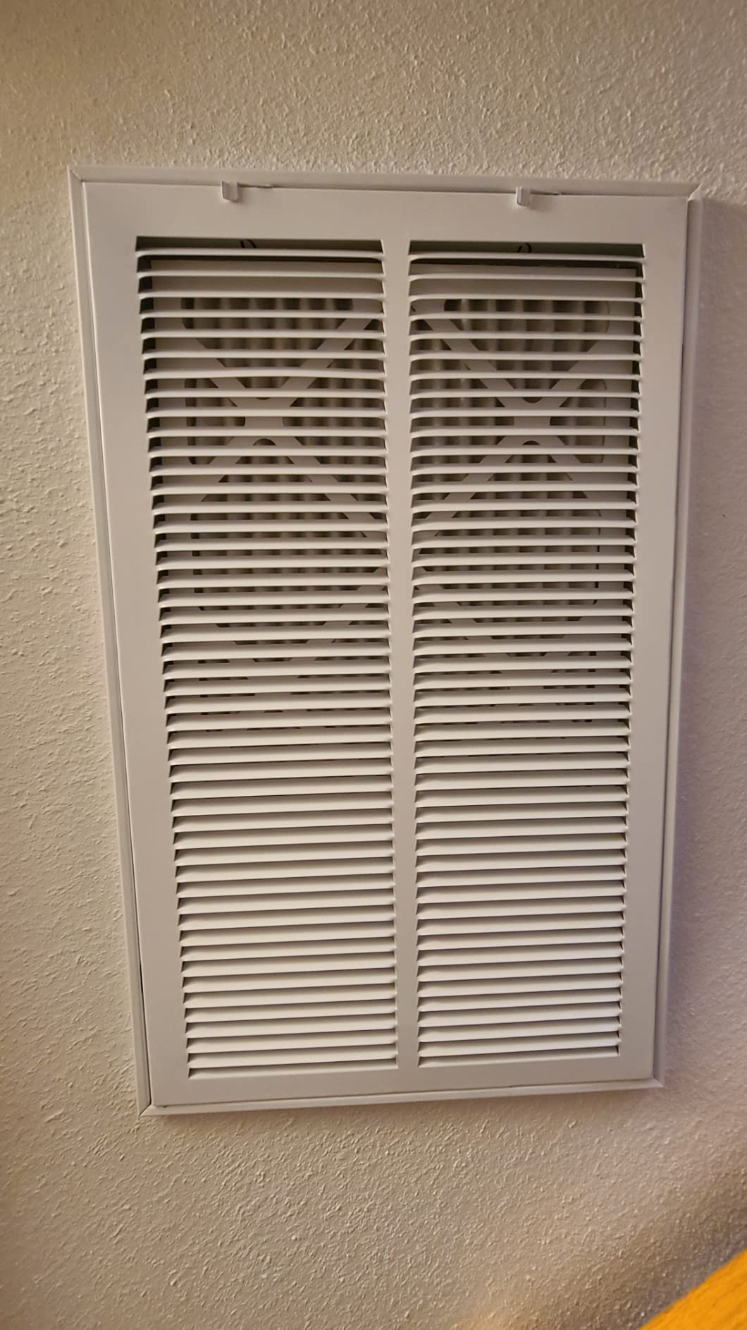 Fits 20x25 Duct Opening | Filter Included Steel Return Air Filter Grille by Handua [Removable Door], Vent Cover Filter Grill | White | Outer Dimensions: 22 5/8
