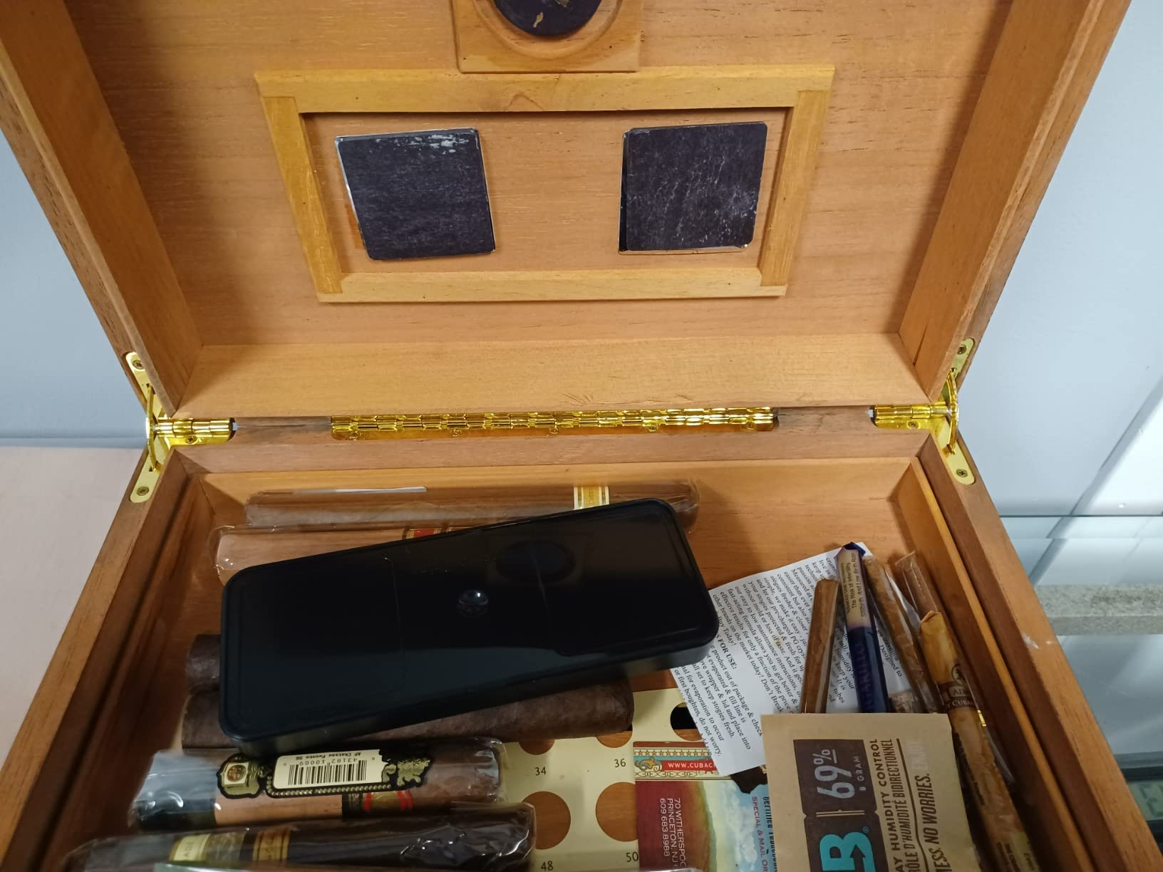 Scotte Cigar Humidifier Rectangle Cigar Humidors Humidifier Increase Humidity Keep Cigars/Tobacco Fresh customer photo 2