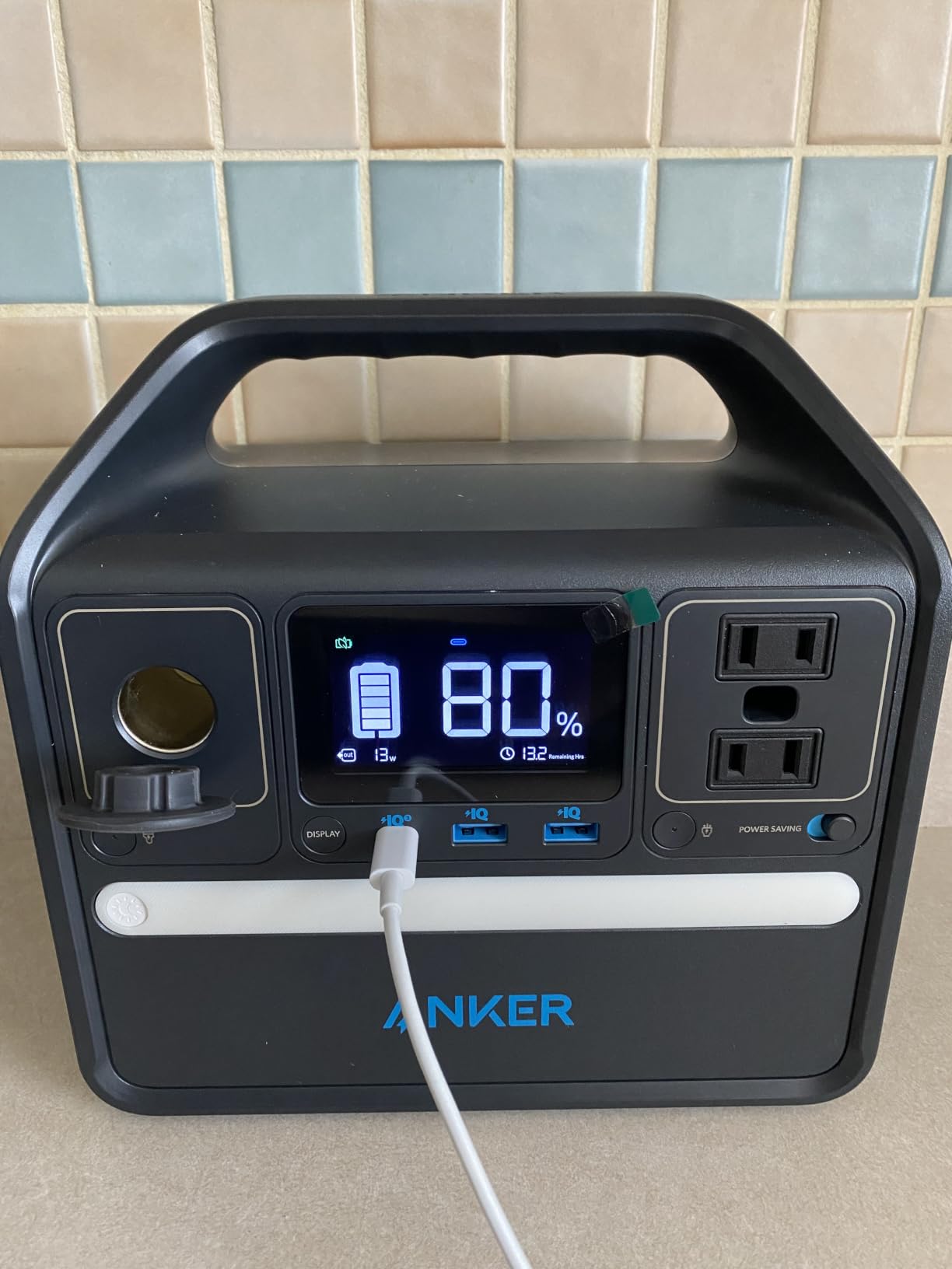 Anker 521 Portable Power Station Upgraded with LiFePO4 Battery, 256Wh 6-Port Powerhouse, 300W (Peak 600W) Solar Generator (Solar Panel Optional), 2 AC Outlets, 60W USB-C PD Output, Outdoor Generator customer photo 1