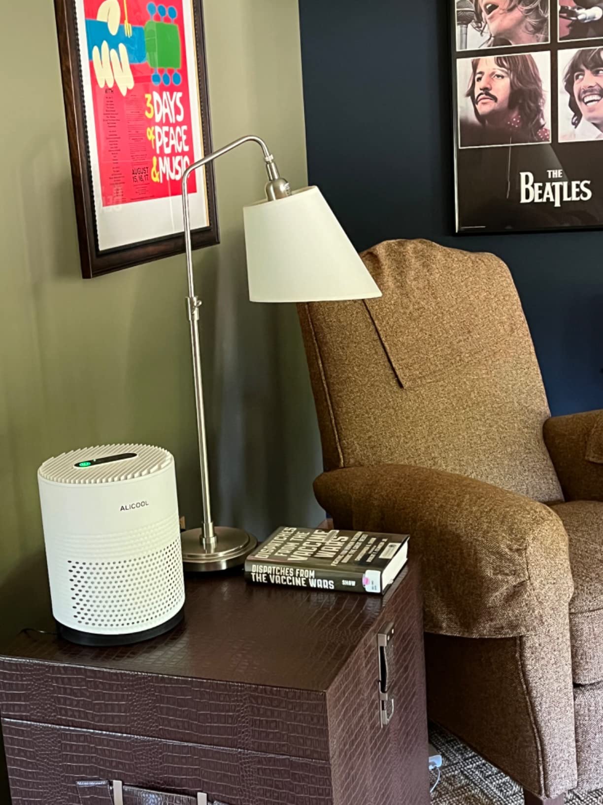 Air Purifiers - ALICOOL True H13 HEPA Air Filter Purifier for 99.97% Dust, Pollen, Mold Spores, Pets Hair, Asthma, Smoke, Sleep Mode and Night Light Air Purifiers for Bedroom Office Living Room customer photo 2
