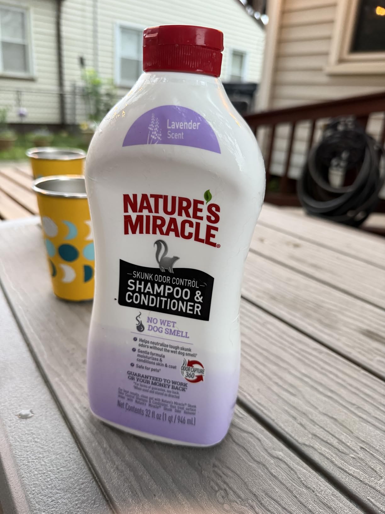 Nature's Miracle Skunk Odor Control Shampoo & Conditioner, 32 oz customer photo 2