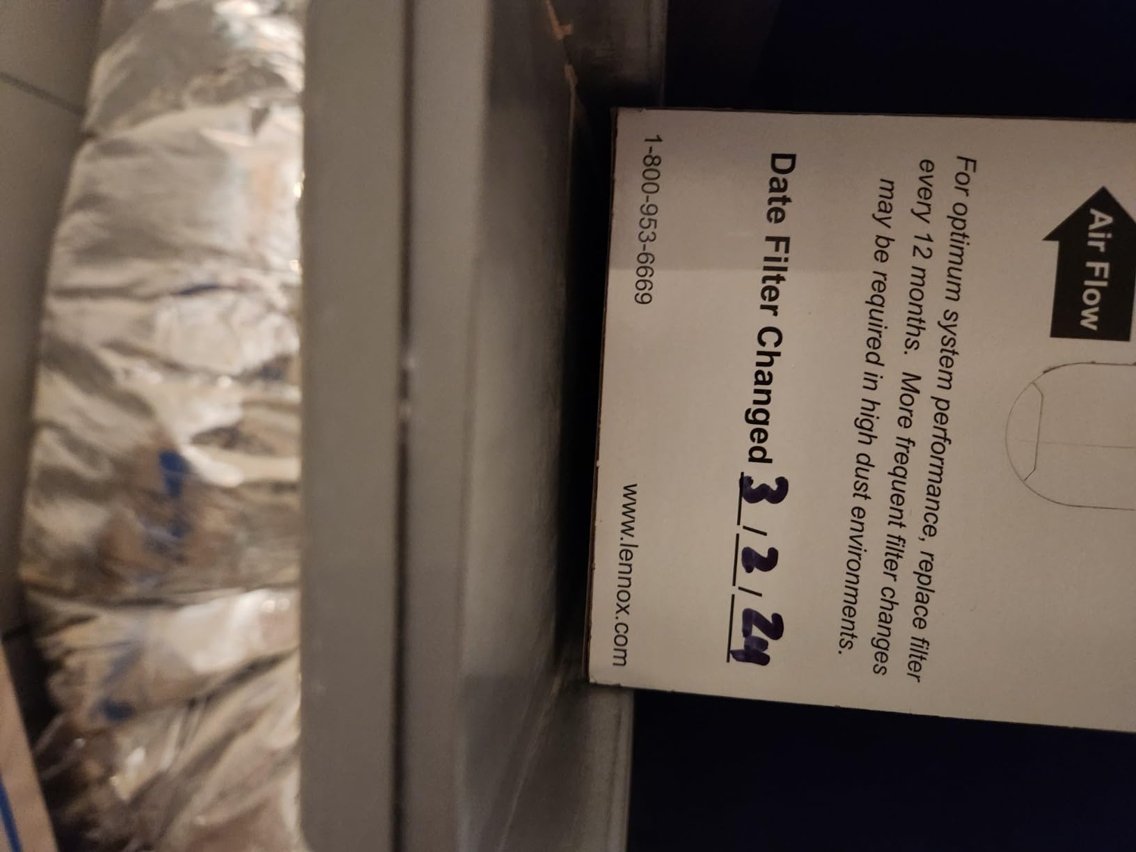 Lennox X6672 16x25x5 Healthy Climate Carbon-Clean MERV 16 Filter Bundle with Same Day Supply Filter Change Reminder Magnet (2-Pack) customer photo 2
