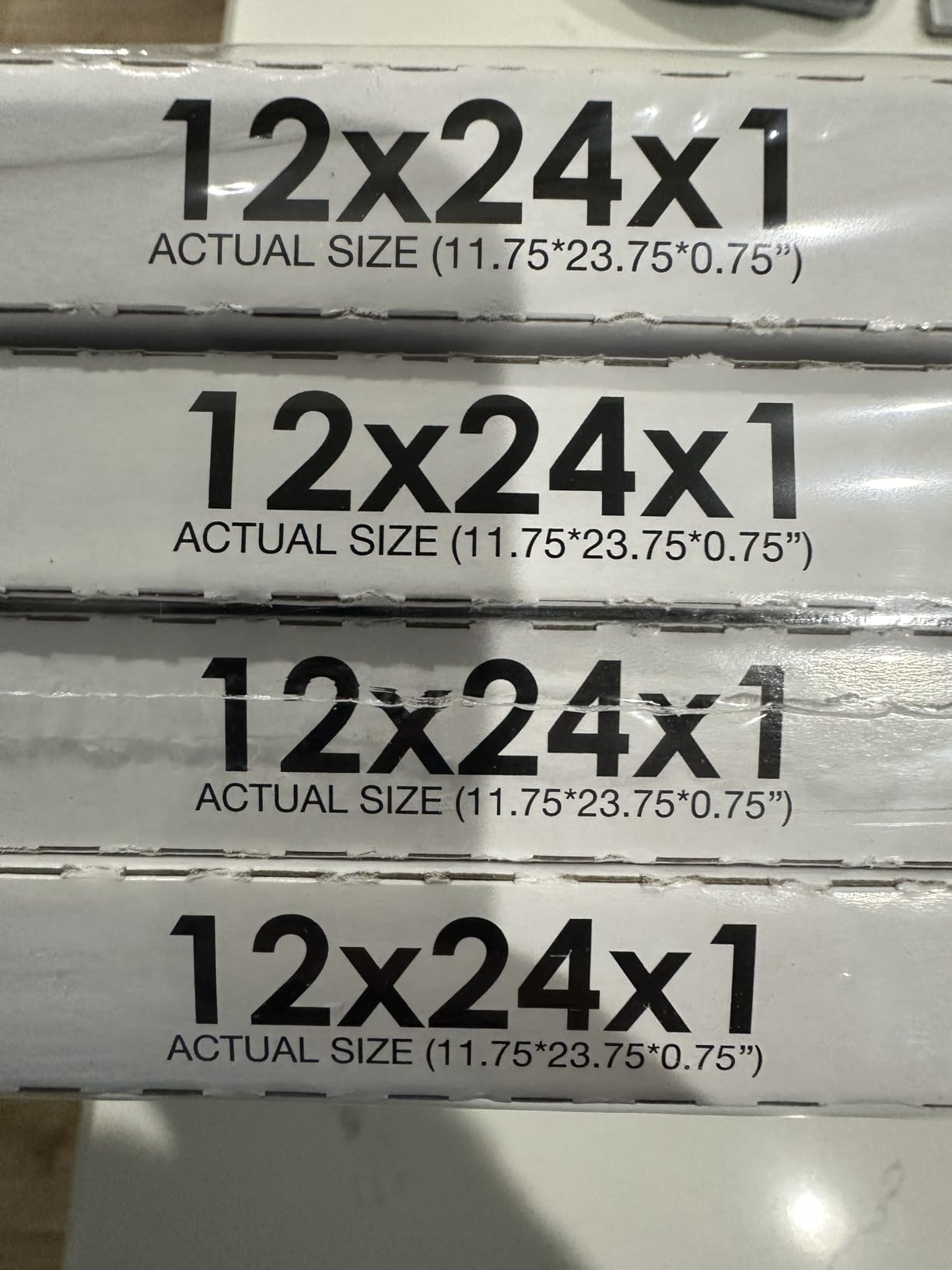 LotFancy 12x24x1 Air Filter MERV 13 4-Pack Pleated for Home Furnace HVAC AC customer photo 2