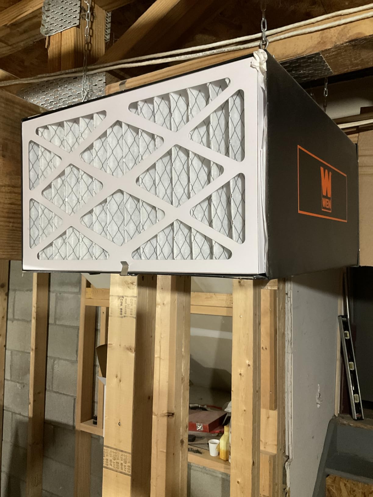 5-Micron Outer Air Filter Replacement Compatible with WEN 3410/ POWERTEC AF4000/ Shop Fox W1830/ Grizzly G0738 Air Filtration System. Compared to Part 90243-027-2, 4 Pack customer photo 2