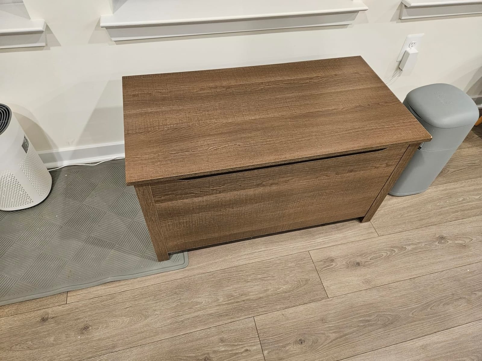 DESIGNER PET PRODUCTS Parker Catbox Cat Litter Box Enclosure, Hidden Dog-Proof Furniture with Cover, Elegant Covered Odor Contained for Large Cats, Lid, Boxes, Charcoal customer photo 2