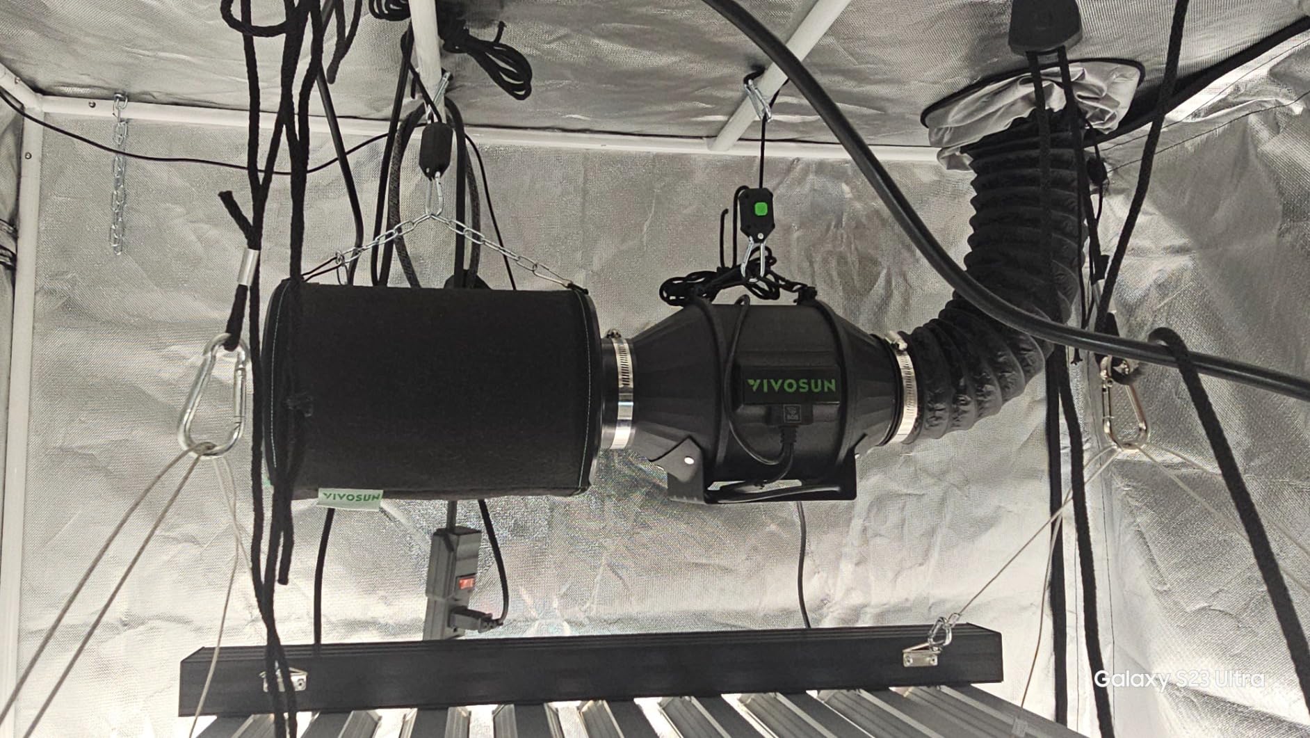 VIVOSUN T6 Air Filtration Kit, Inline Fan, Controller, Carbon Filter, Duct customer photo 1