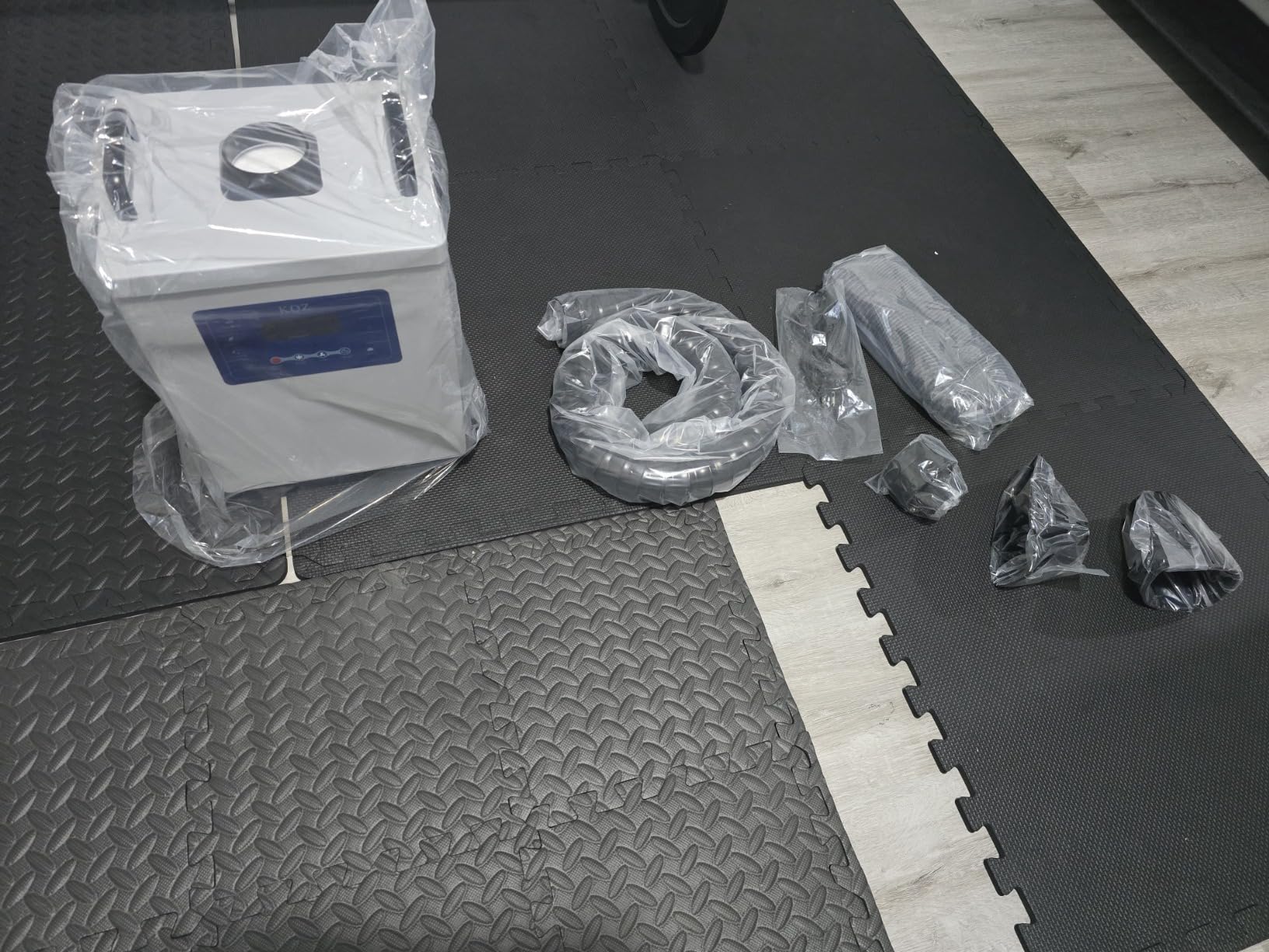 KQZ Laser Fume Extractor for Under 40W Laser Engraver with Display & Remote customer photo 2
