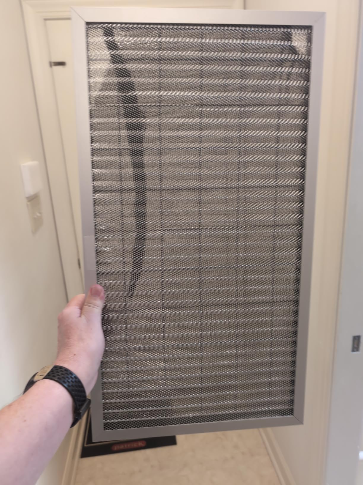 16x25x4 Resuable & Washable Electrostatic Air Filter Allergen Defense, MERV 8 Aluminum AC/HVAC Furnace Filter Replacement, Lasts a Lifetime（Actual Size:15.35