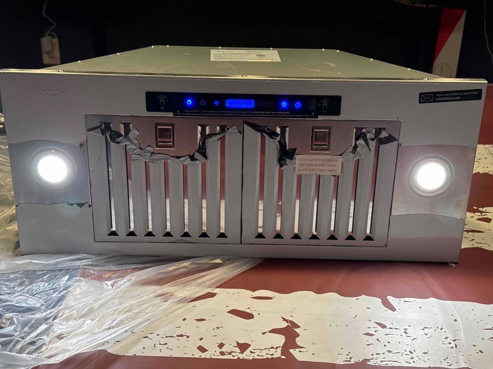 36 inch Insert Range Hood 900 CFM, with Gesture & Touch Control customer photo 2