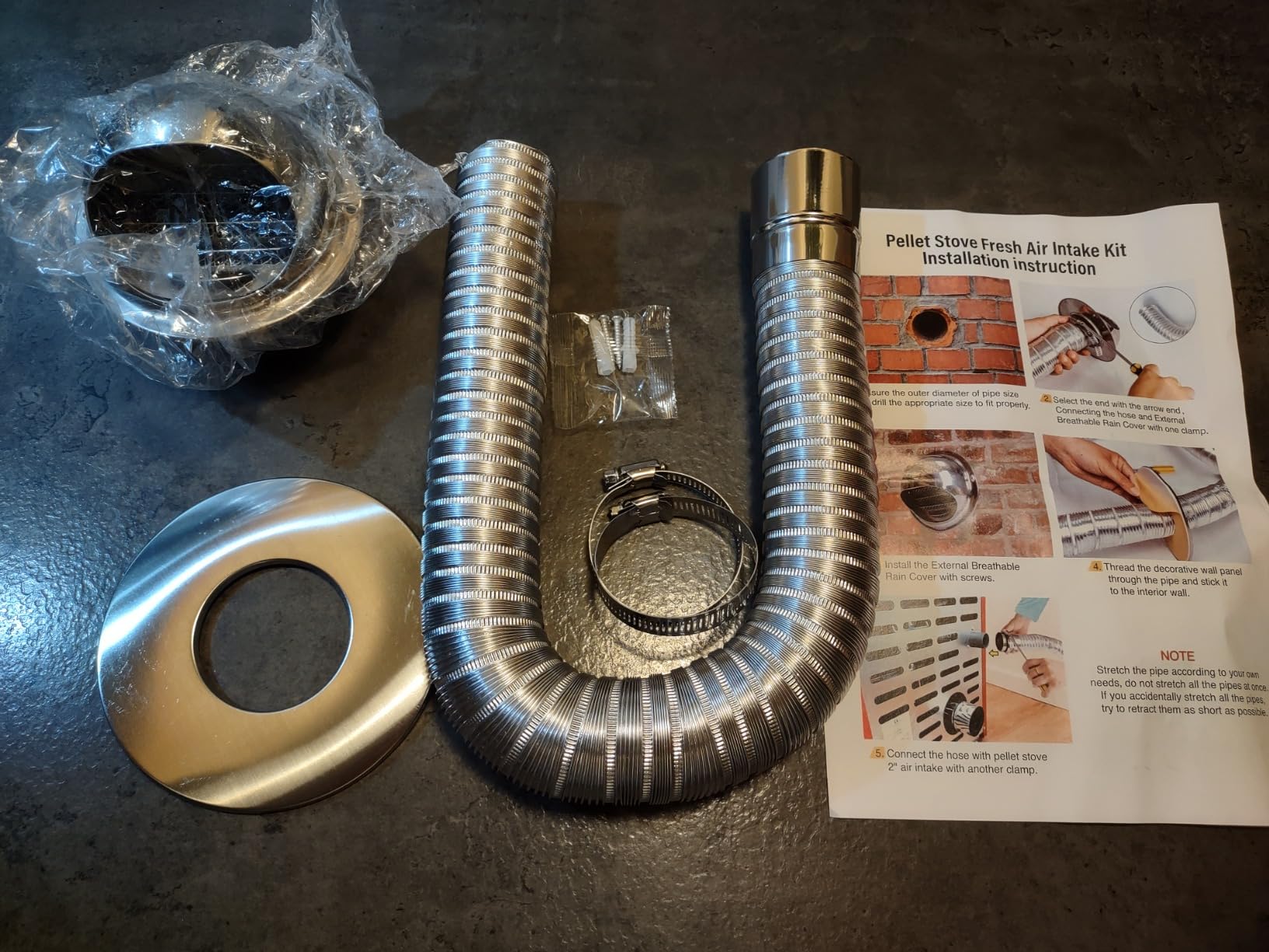 Pellet Stove Intake Kit, 2