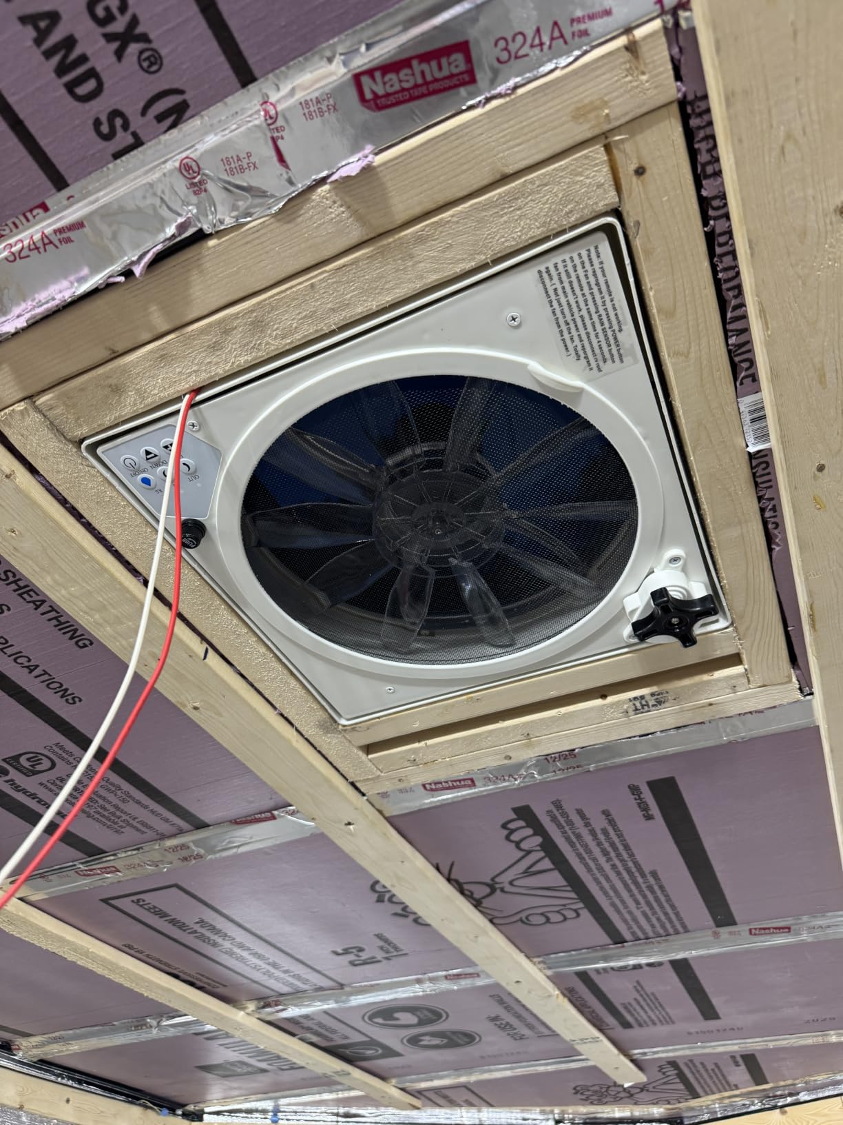 RV Vent Fan 14x14, 10-Speed Roof Vent Fan with Remote Control & Rain Sensor, 12V RV Exhaust Fan customer photo 2