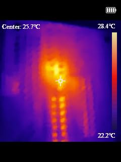 H128 Handheld Thermal Camera, 240 x 240 TISR Resolution, 24h Battery Life Thermal Imaging Camera, 25 Hz Infrared Camera with Temperature Alarm, -4℉~ 842℉ Temp Range, IP65 Protection Level customer photo 1