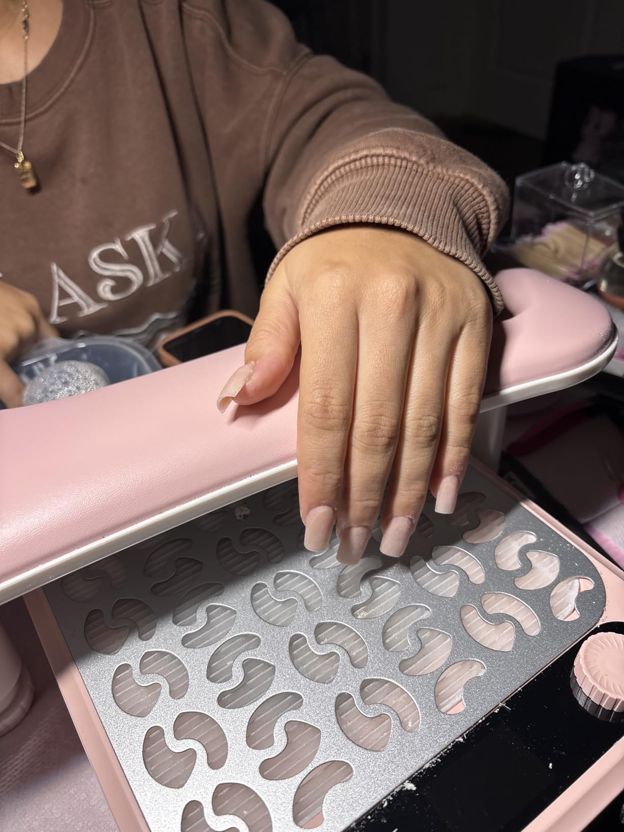 Makartt Nail Dust Collector Powerful Suction LED Display Speed Control Pink customer photo 2