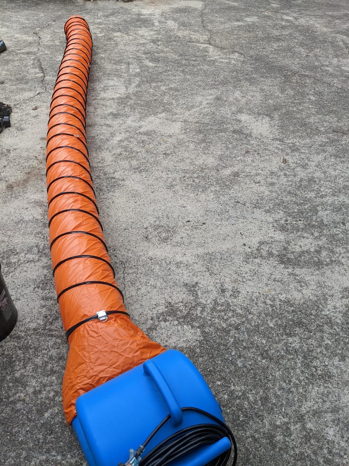 32FT PVC Flexible Duct Hose 10 Inch Duct Hosing with Adjustable Rope for Utility Blower Exhaust Fan Ducting Hose Folding exhaust duct Easy Storage【10 In*32Ft】 customer photo 2