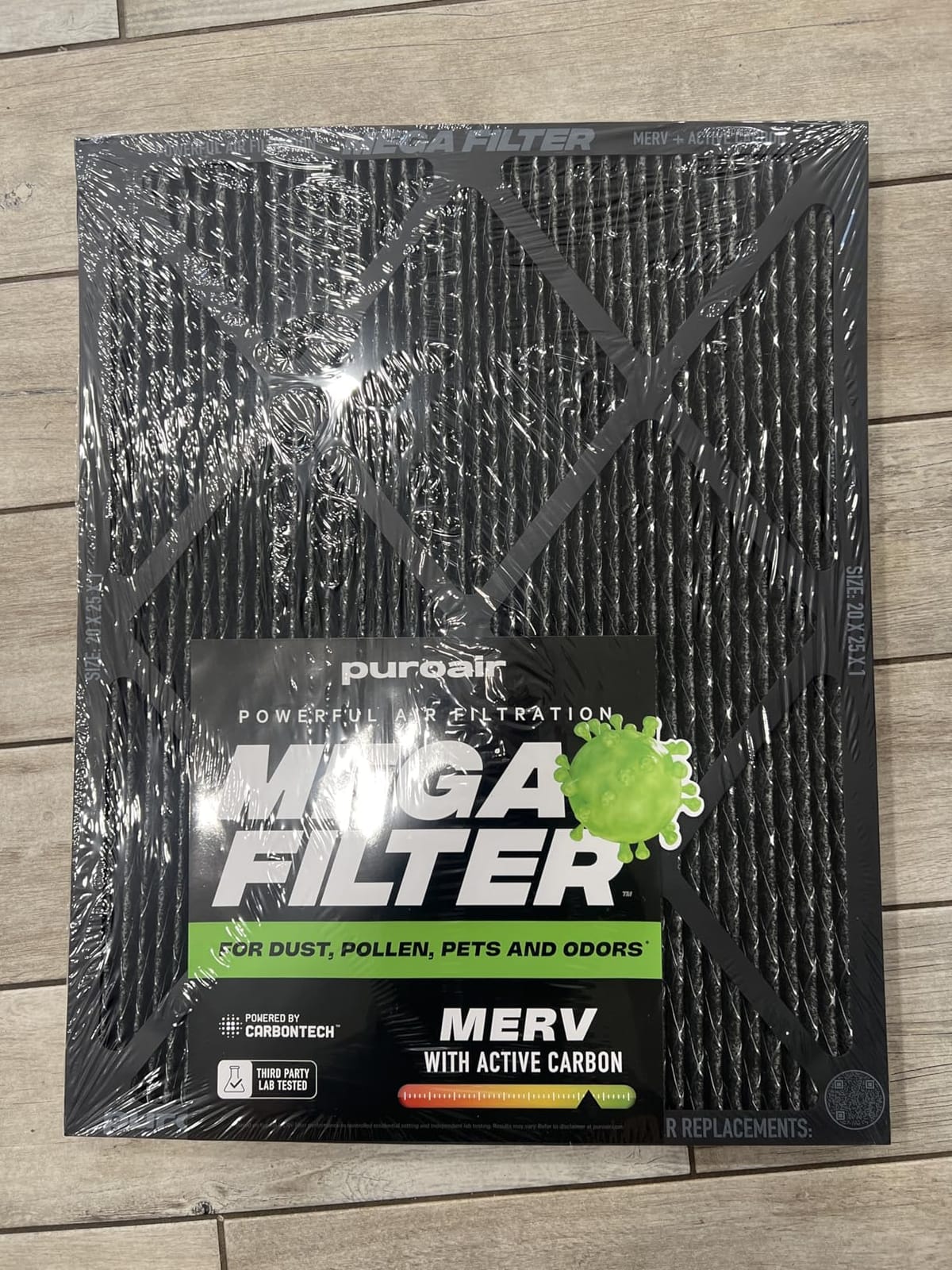 PuroAir MegaFilter 20x20x1 Air Filter MERV 13 HVAC Furnace Filter (2-Pack) customer photo 1