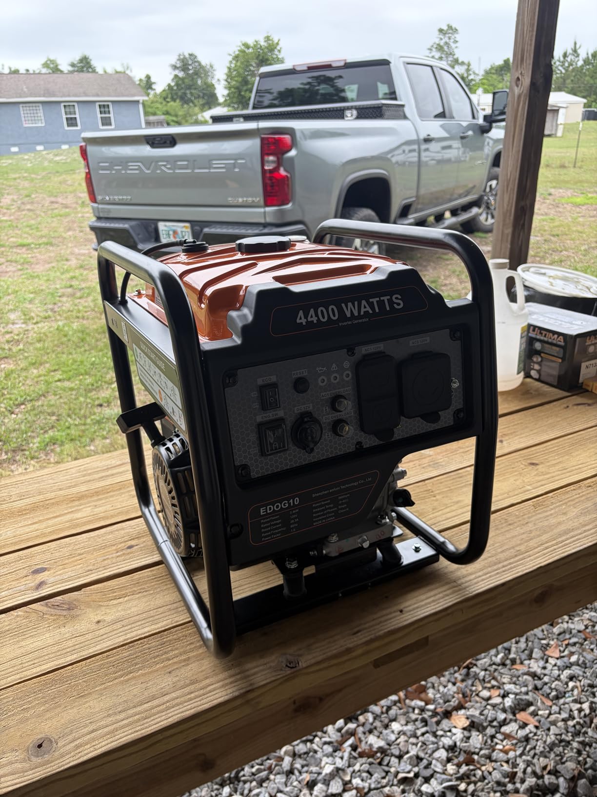 Oxseryn Power Equipment 4400 Watts Inverter Generator Gas Powered, Portable Open Frame Generator, Low Noise with ECO Mode, RV Ready, Emergency Home Backup customer photo 2