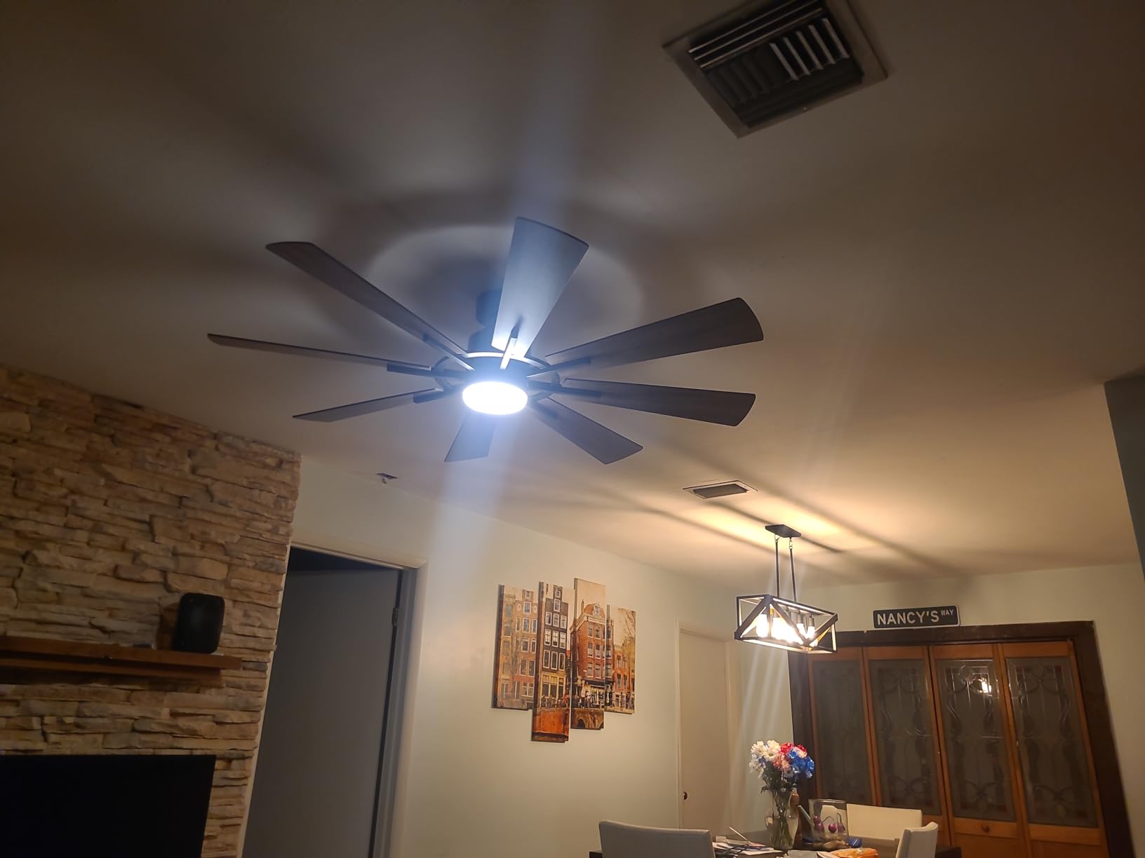 120 Inch Ceiling Fans Without Lights, Large Industrial HVLS Fan, 36000 CFM customer photo 2