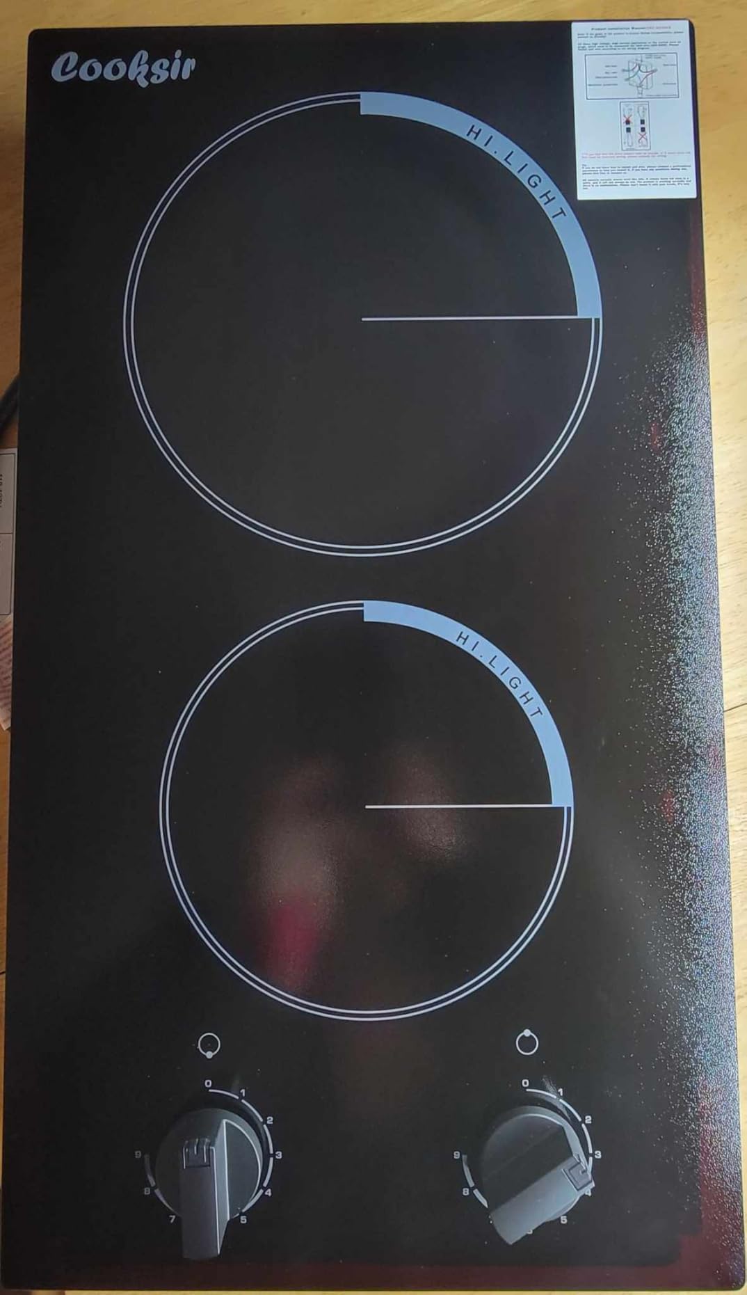36 Inch Electric Cooktop with Downdraft, Recirculating Air Vent customer photo 1