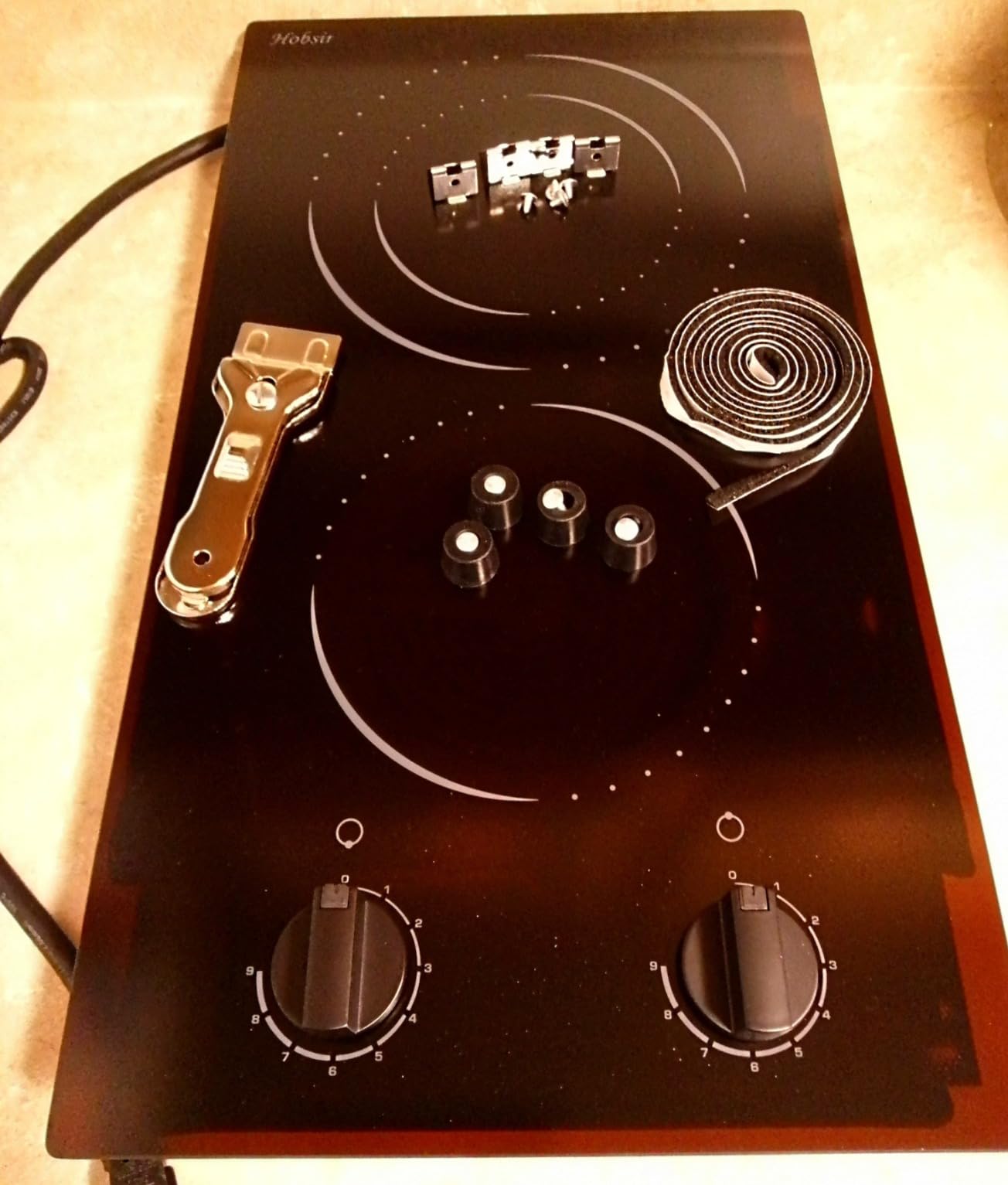 Hobsir Electric Cooktop 30 Inch with Downdraft, 4 Burner 6000W customer photo 2