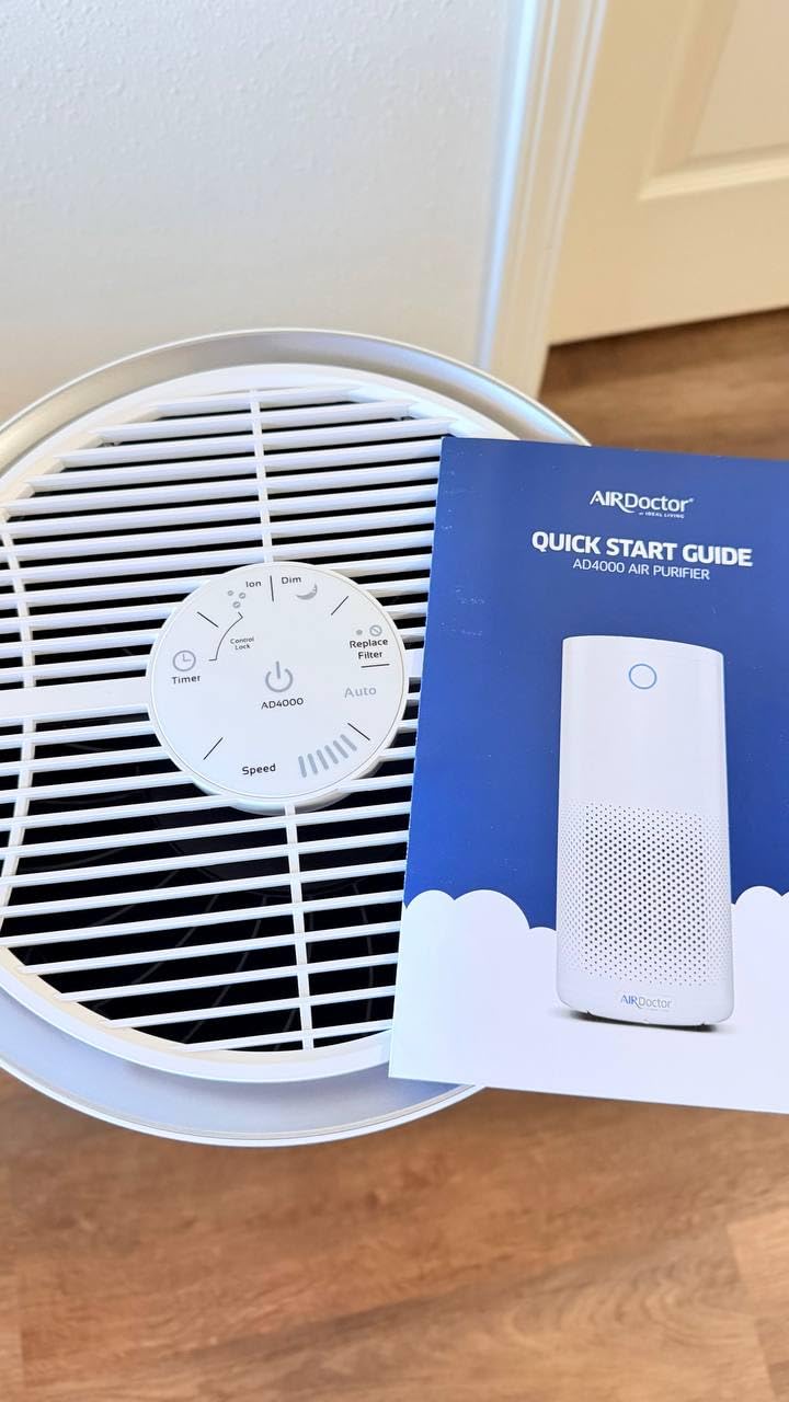 AIRDOCTOR AD4000 Air Purifier. Perfect for Large Rooms, Basements Up to 2,776 ft2. Removes Smoke, Dust, Pet Hair, Odors, Pollen. Hospital-Grade UltraHEPA & Premium Carbon Filtration customer photo 1