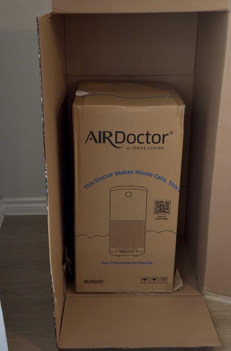 AIRDOCTOR AD4000 Air Purifier. Perfect for Large Rooms, Basements Up to 2,776 ft2. Removes Smoke, Dust, Pet Hair, Odors, Pollen. Hospital-Grade UltraHEPA & Premium Carbon Filtration customer photo 2