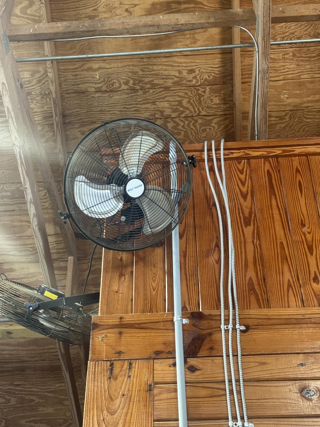 BILT HARD 24in. 6500 CFM High Velocity Wall Mounted Fan, 3-Speed Heavy Duty Shop Fan, Industrial Oscillating Fan for Commercial, Garage, Factory, Warehouse and Jobsite Use customer photo 1