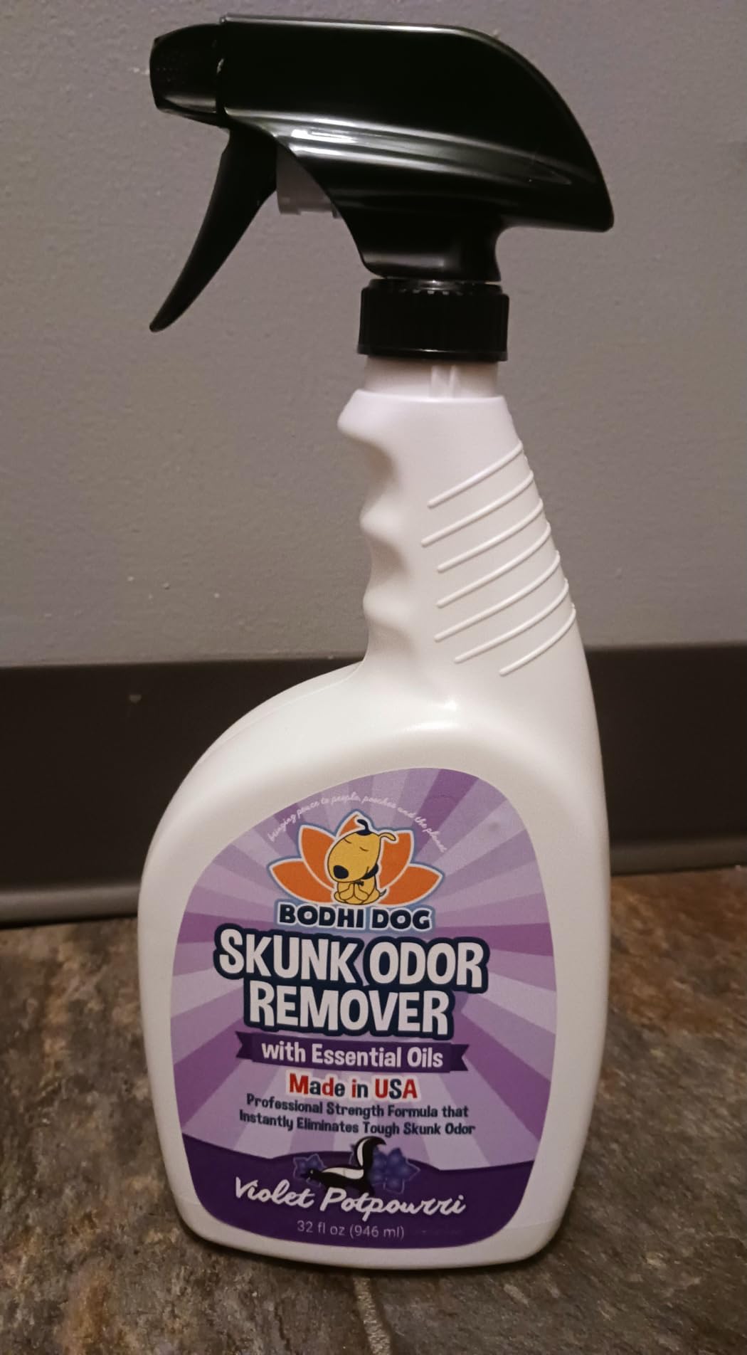 Bodhi Dog Skunk Odor Remover for Dogs & House – Fast-Acting Skunk Spray & Smell Eliminator for Pets, Carpet, Furniture, Bedding & Fabrics – Safe for Pets & Home (32 Oz) customer photo 2