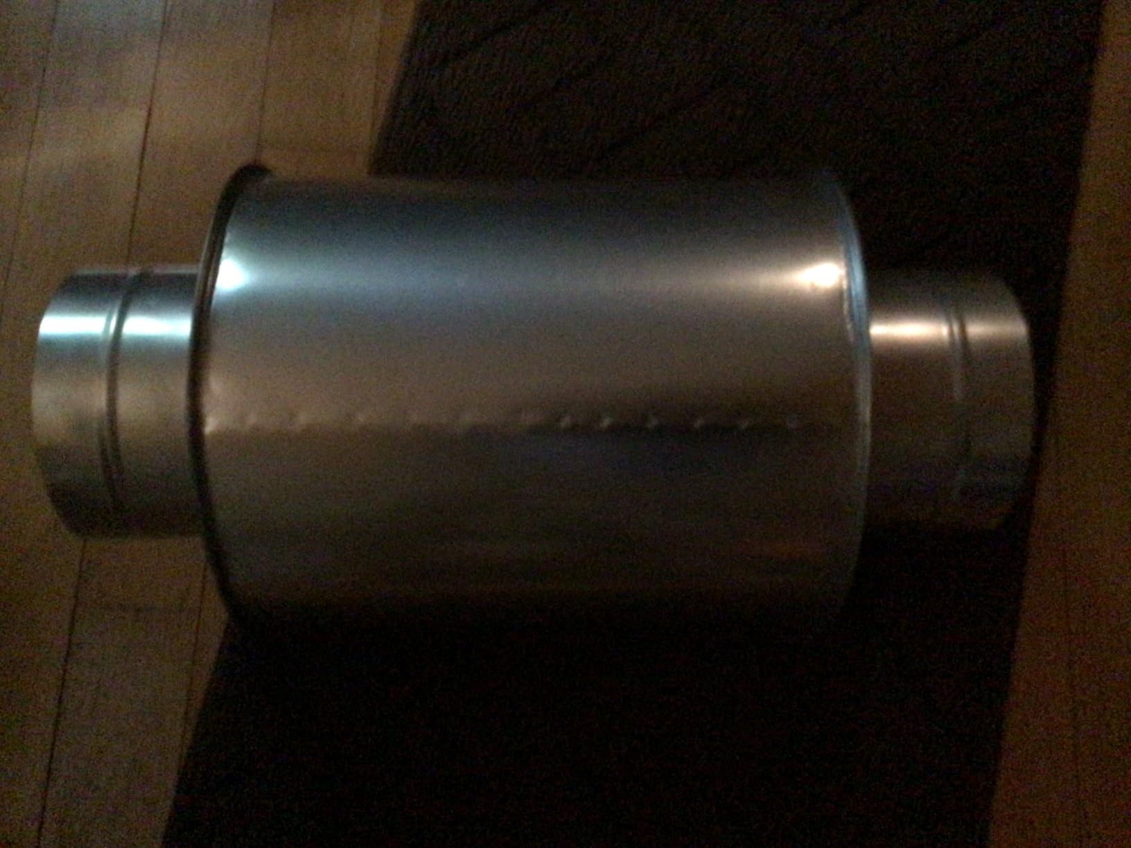 6 Inch Round Air Duct Noise Silencer, Galvanized Steel Inline Duct Muffler, 19.7 in Long Vent Noise Reducer for HVAC, Inline Fan, Grow Tent Ventilation customer photo 2