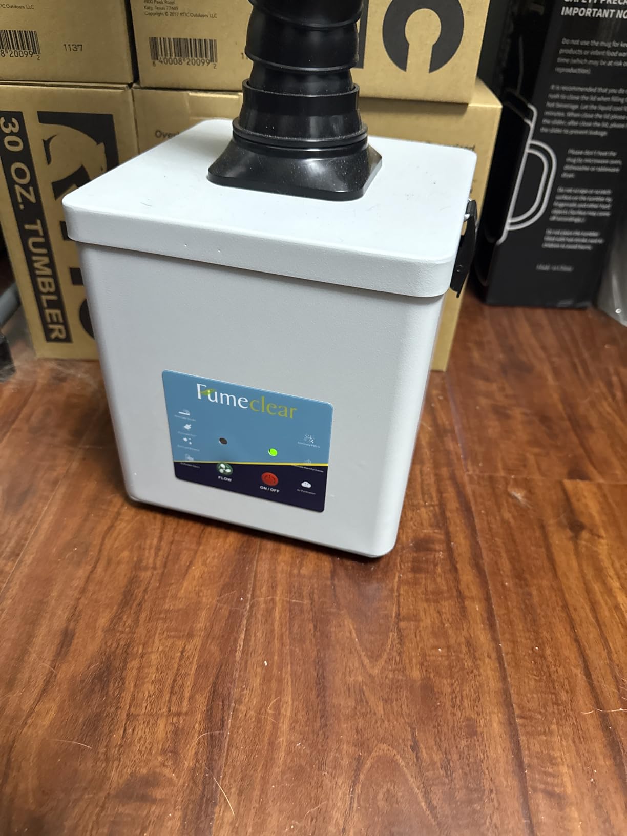 FumeClear FC-2001S Solder Fume Extractor Portable, Activated Carbon Filter customer photo 2