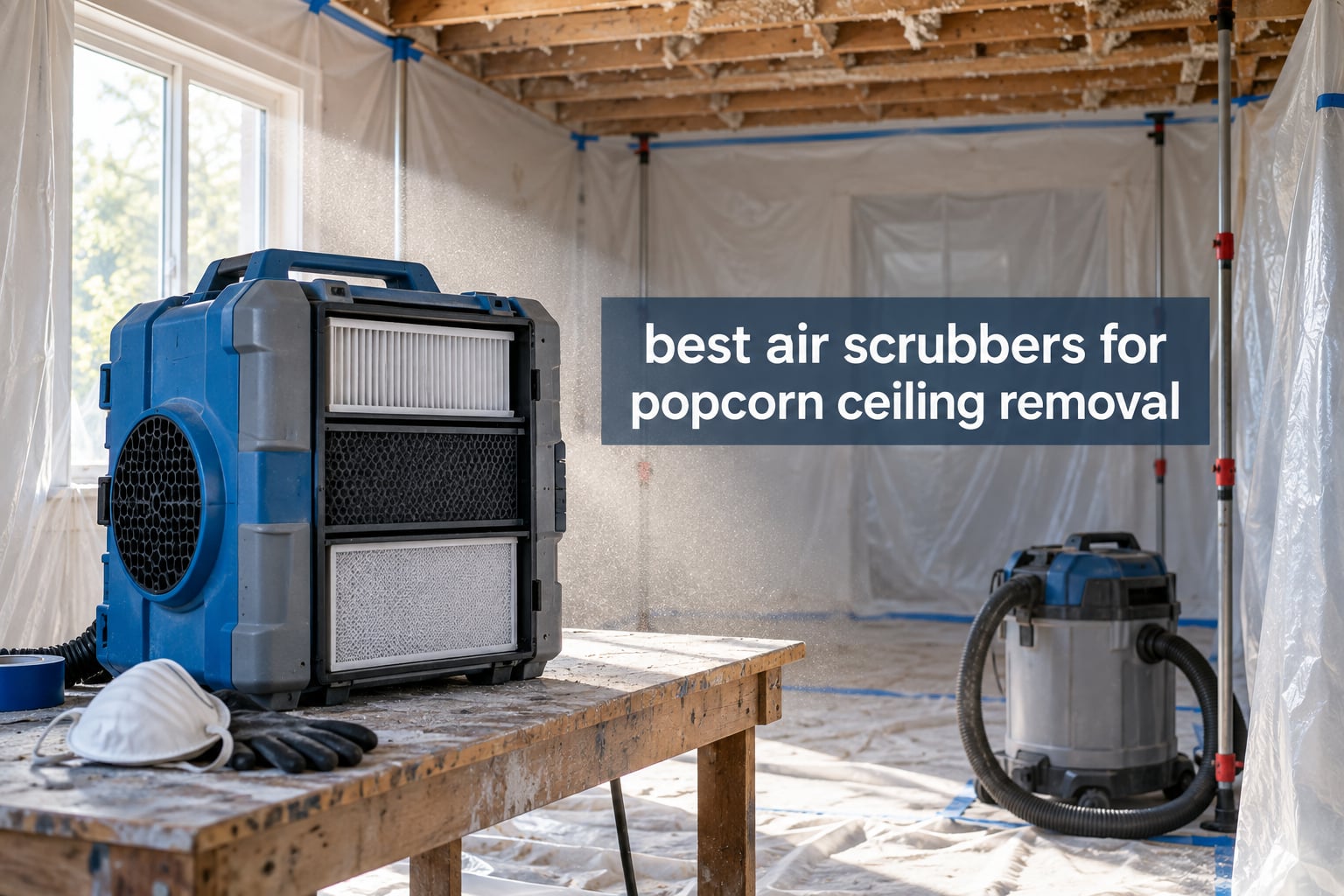 best air scrubbers for popcorn ceiling removal