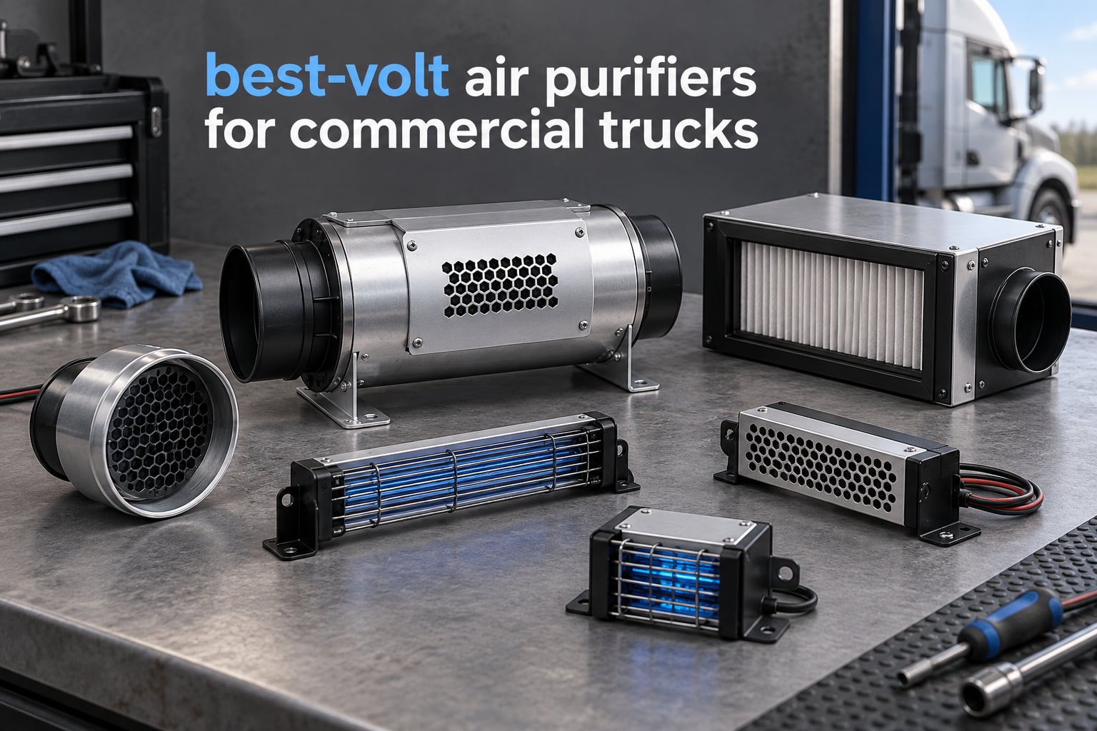 best 24-volt air purifiers for commercial trucks