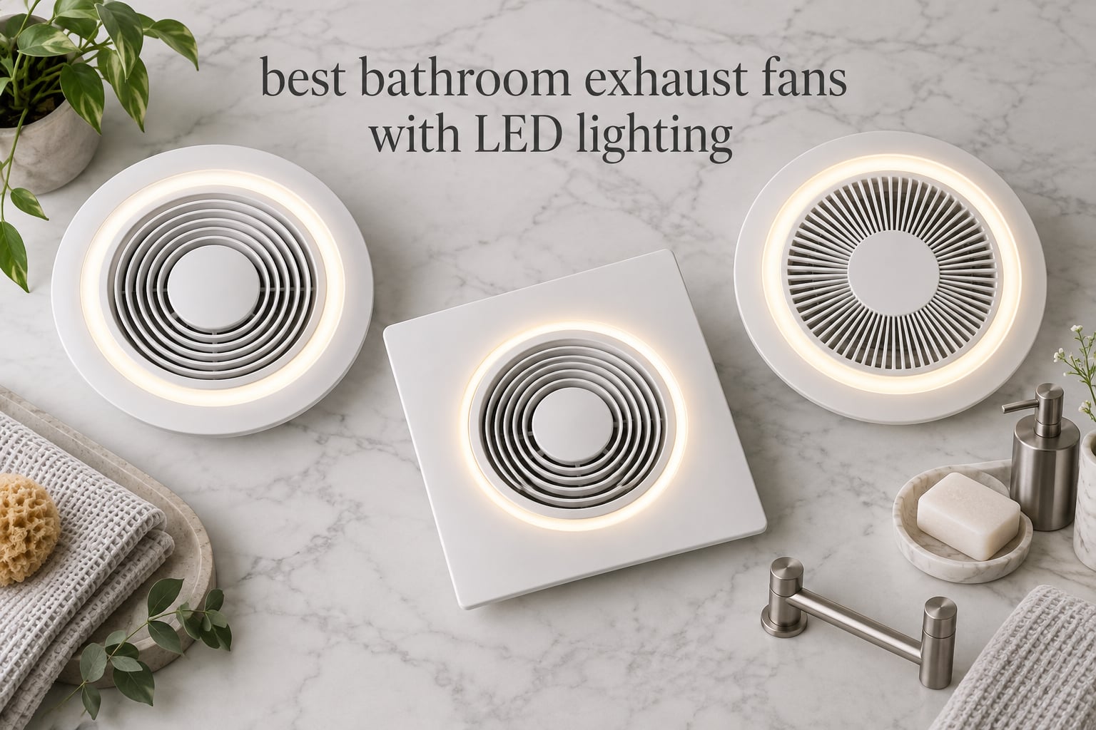 best bathroom exhaust fans with LED lighting
