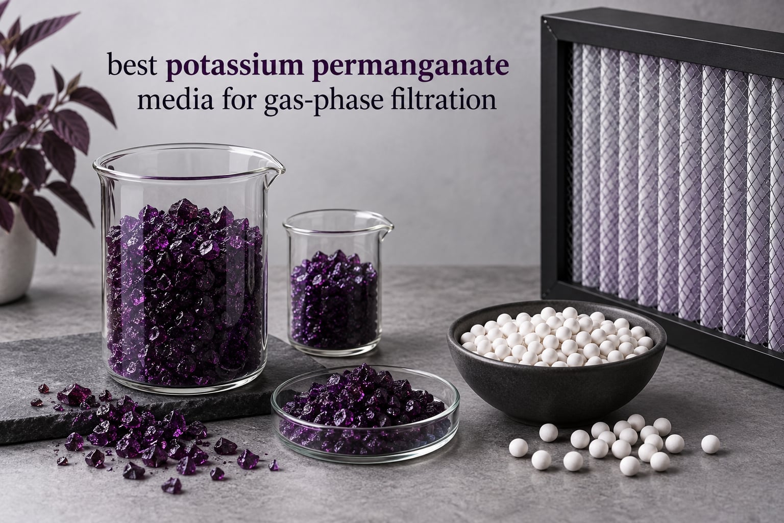 best potassium permanganate media for gas-phase filtration