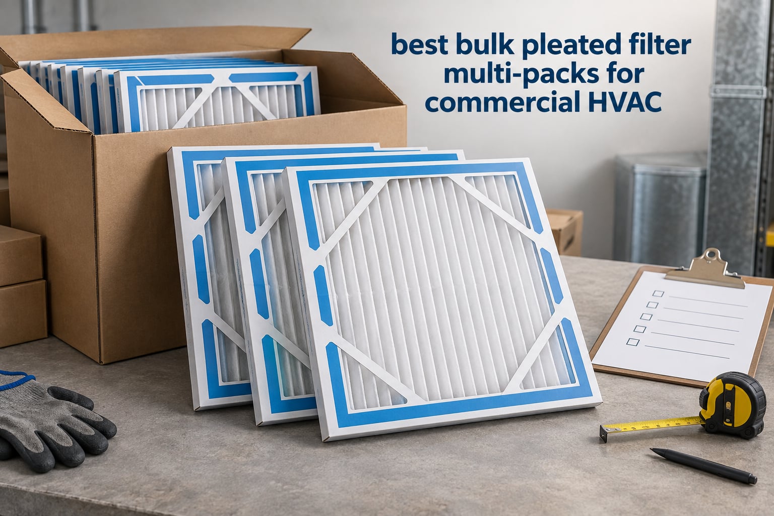 best bulk pleated filter multi-packs for commercial HVAC