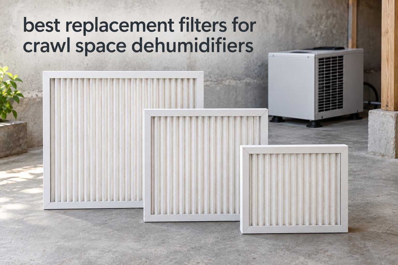 best replacement filters for crawl space dehumidifiers