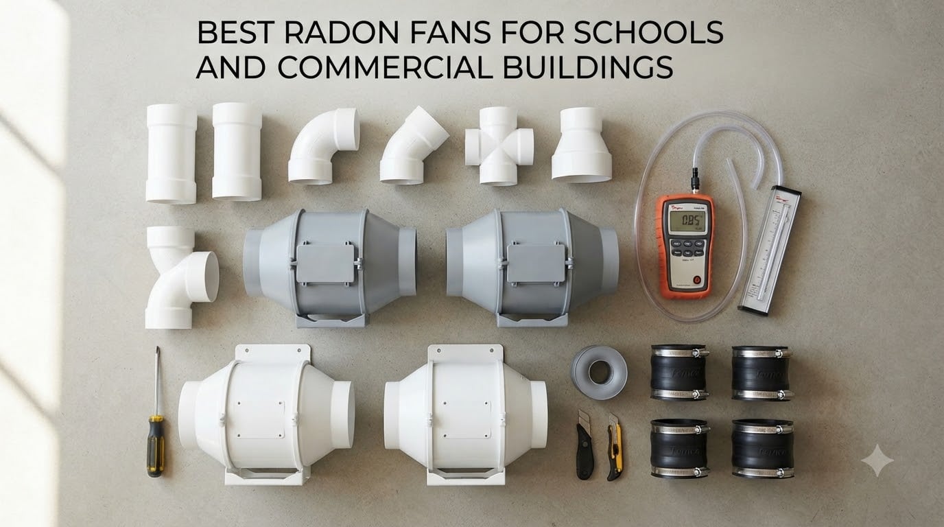 best radon fans for schools and commercial buildings