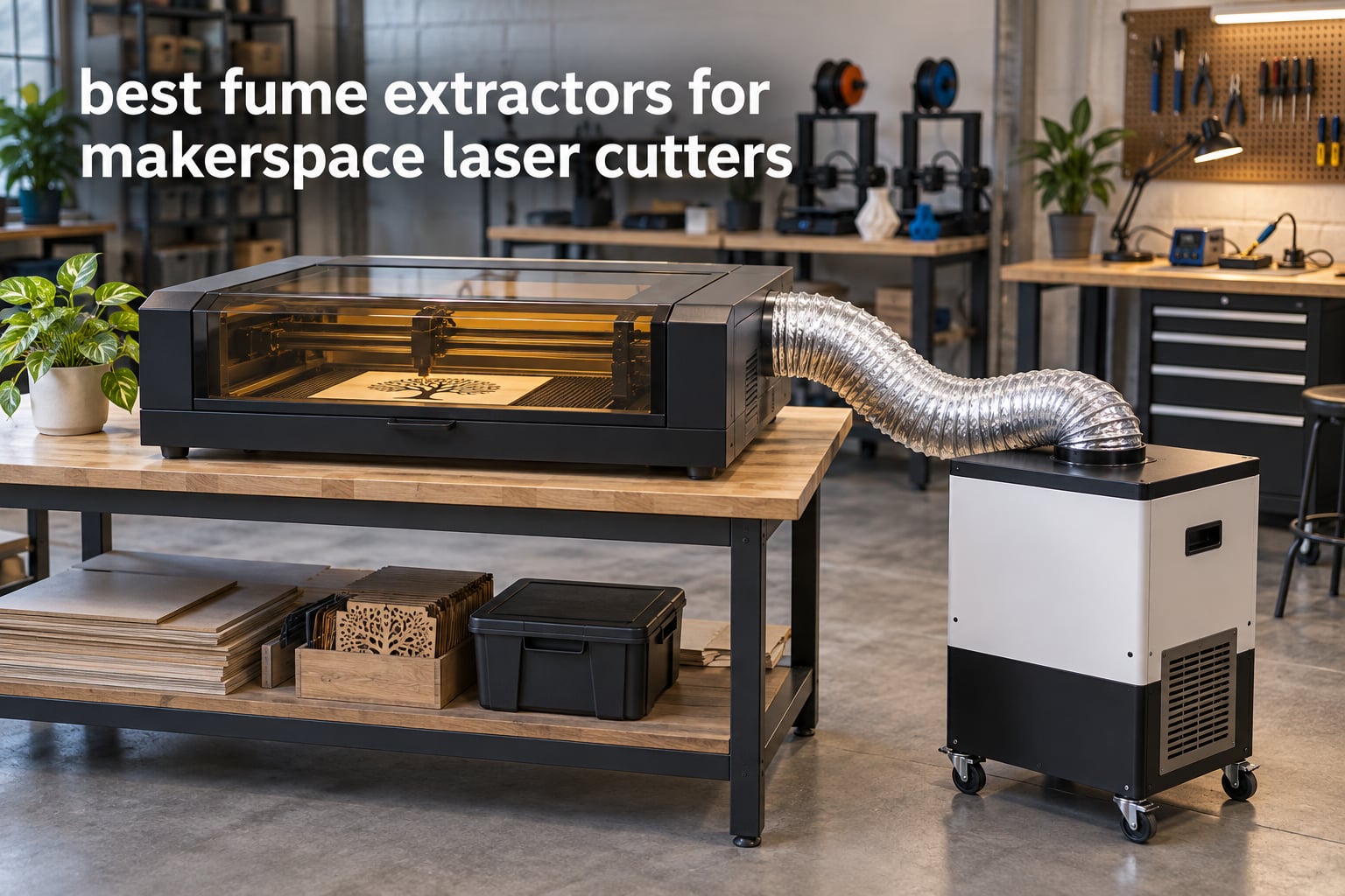 best fume extractors for makerspace laser cutters