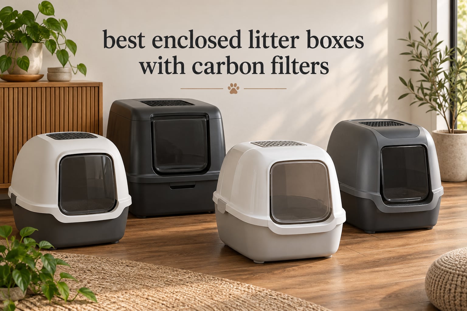 best enclosed litter boxes with carbon filters