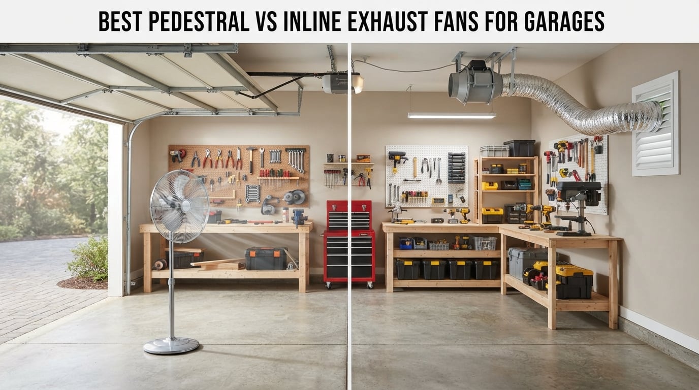 best pedestal vs inline exhaust fans for garages