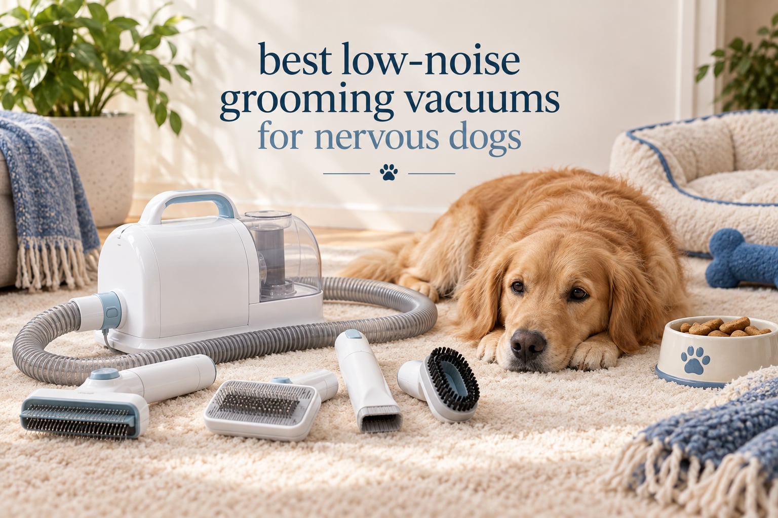 best low-noise grooming vacuums for nervous dogs