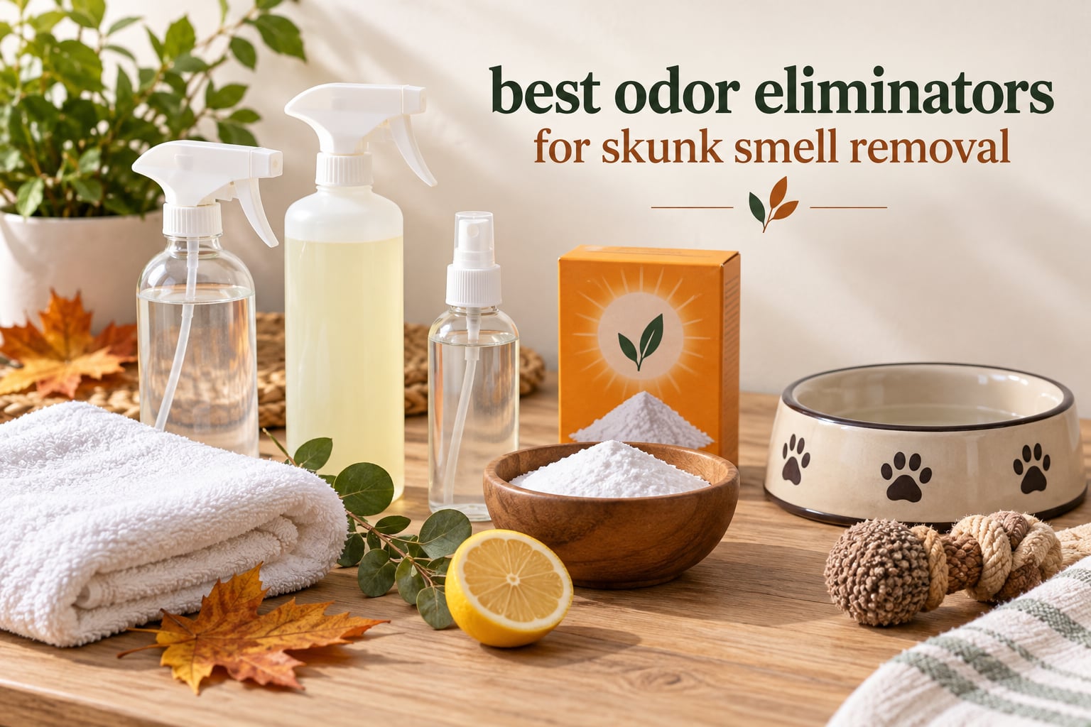 best odor eliminators for skunk smell removal
