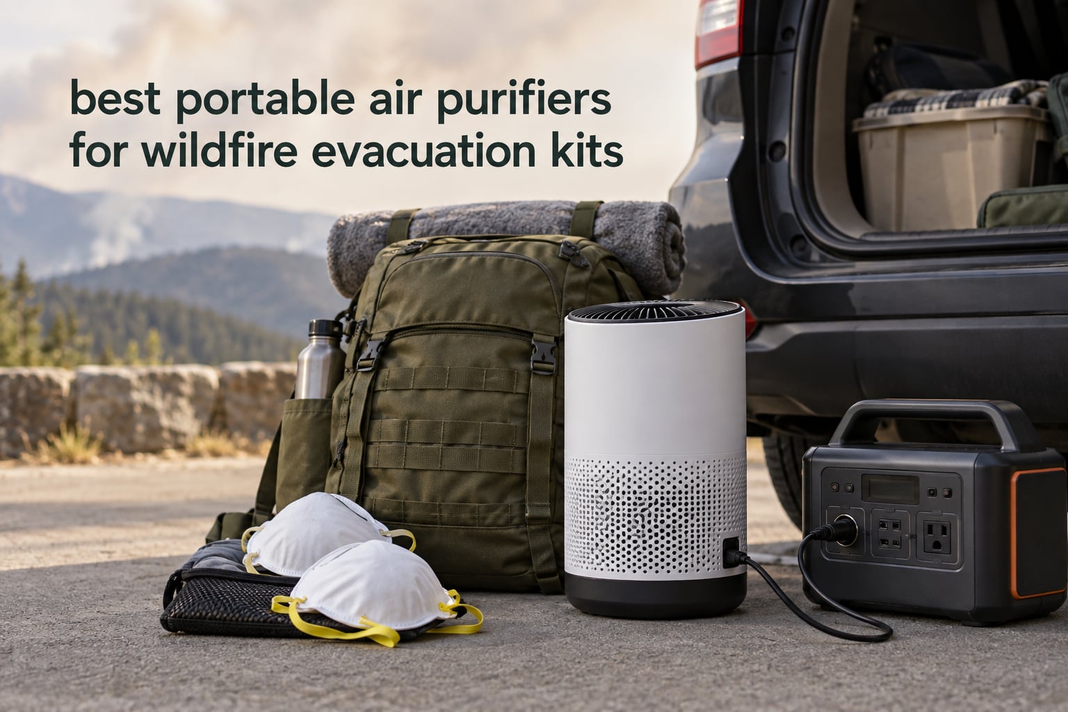best portable air purifiers for wildfire evacuation kits