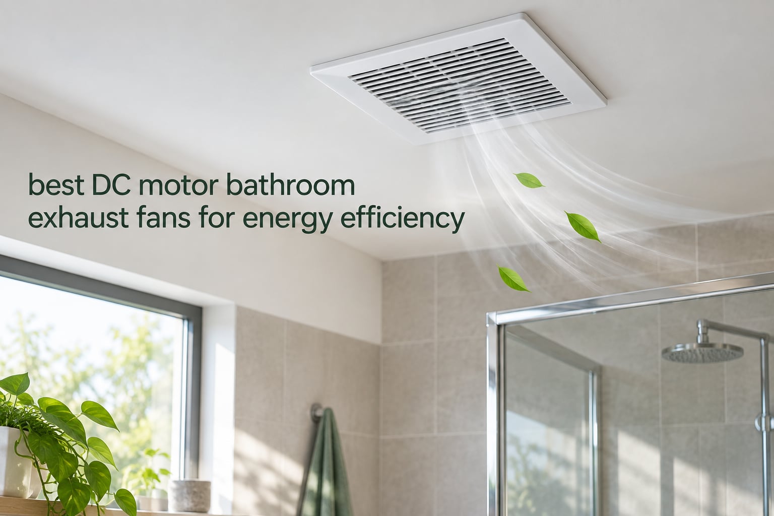 best DC motor bathroom exhaust fans for energy efficiency