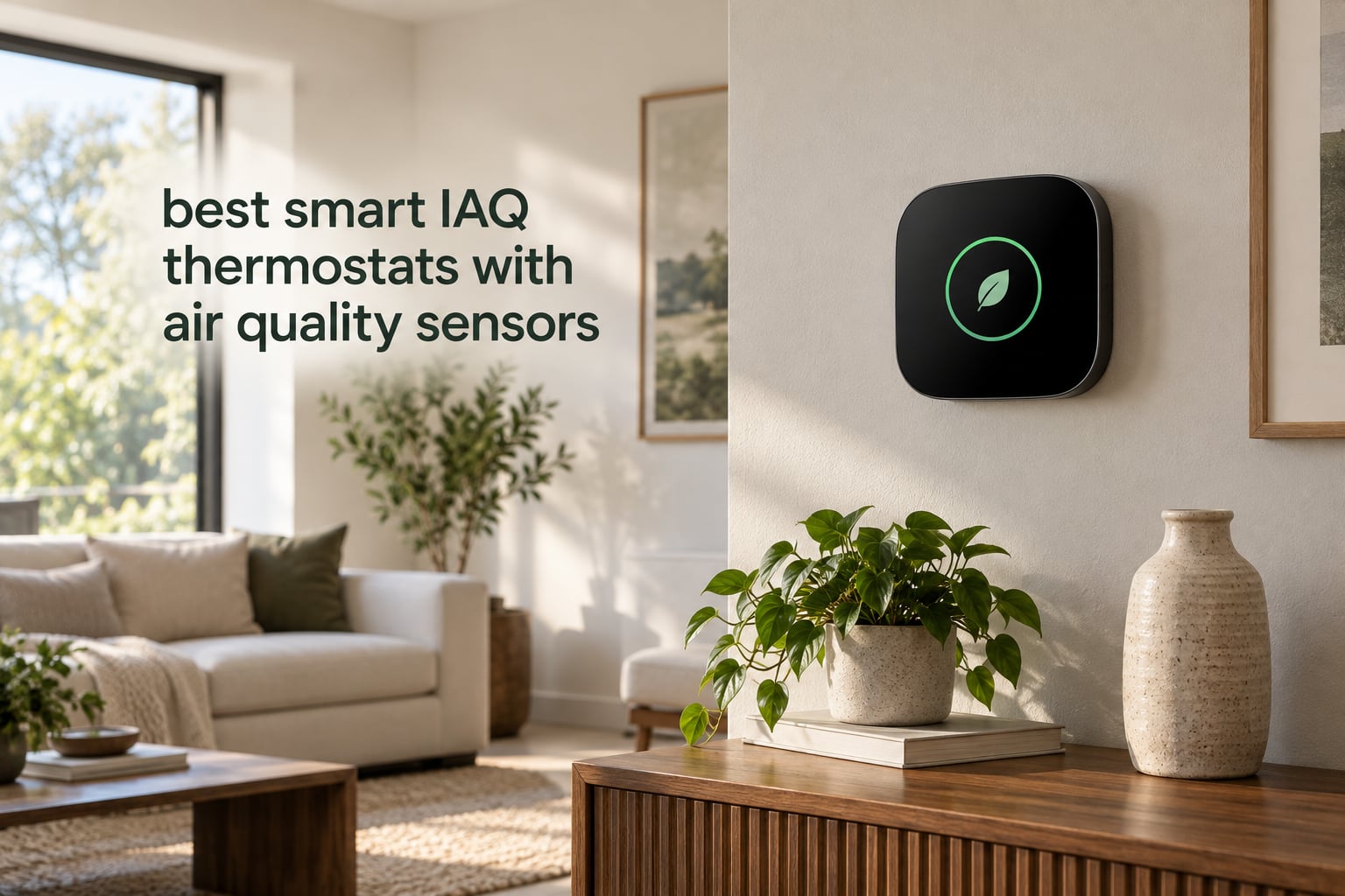 best smart IAQ thermostats with air quality sensors