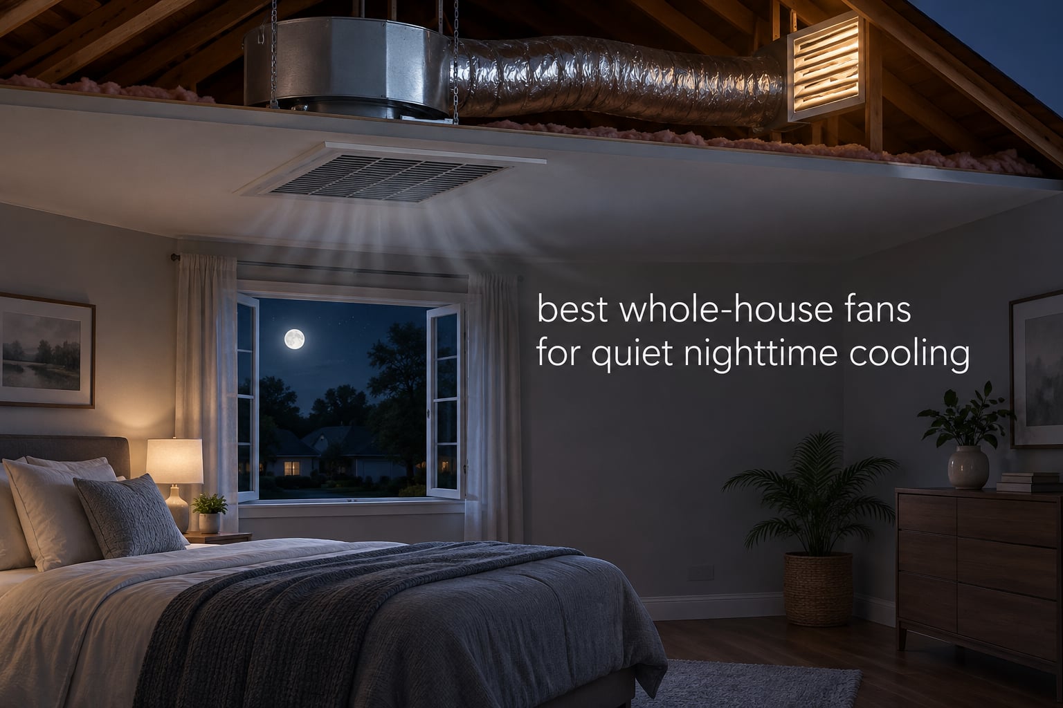 best whole-house fans for quiet nighttime cooling