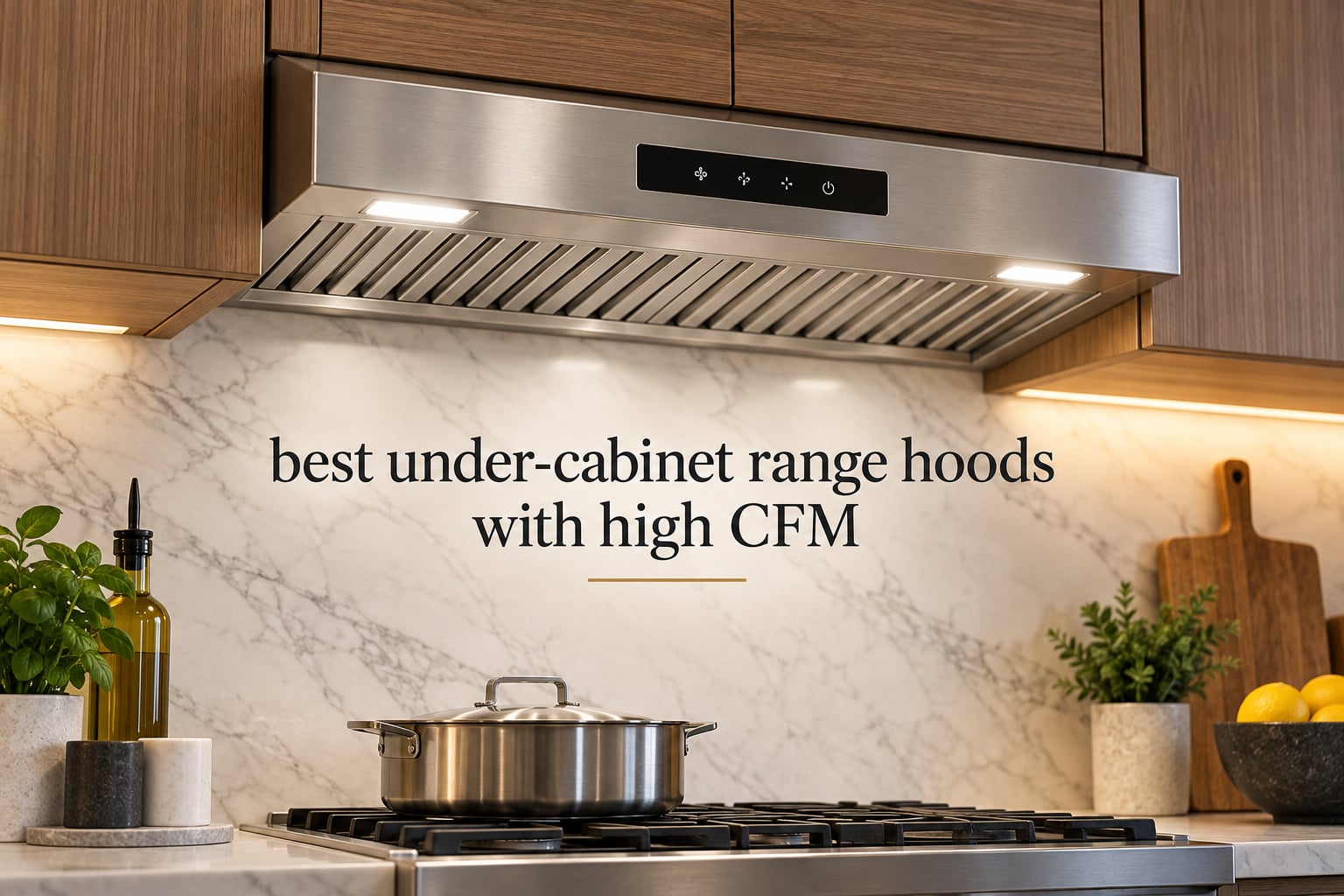 best under-cabinet range hoods with high CFM