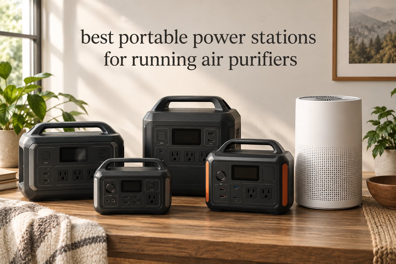 best portable power stations for running air purifiers